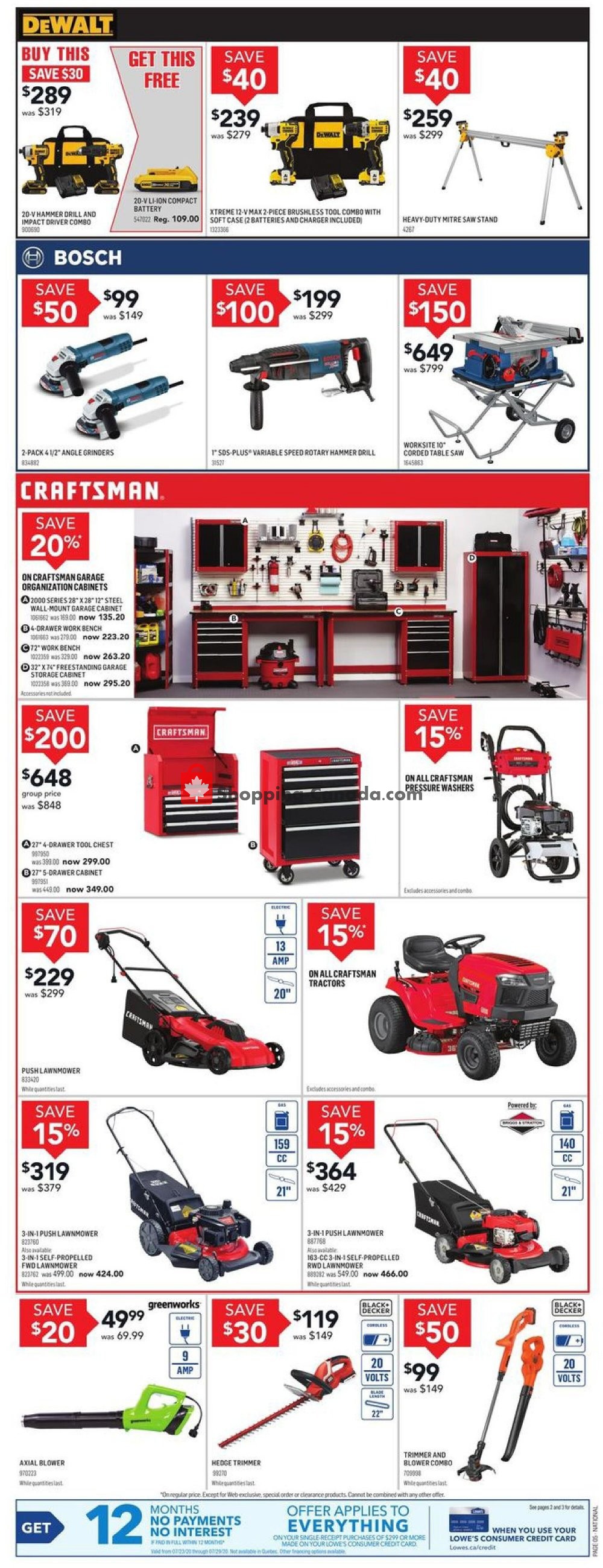 Lowe's flyer from Thursday July 23, 2020 to Wednesday July 29, 2020 - page 7