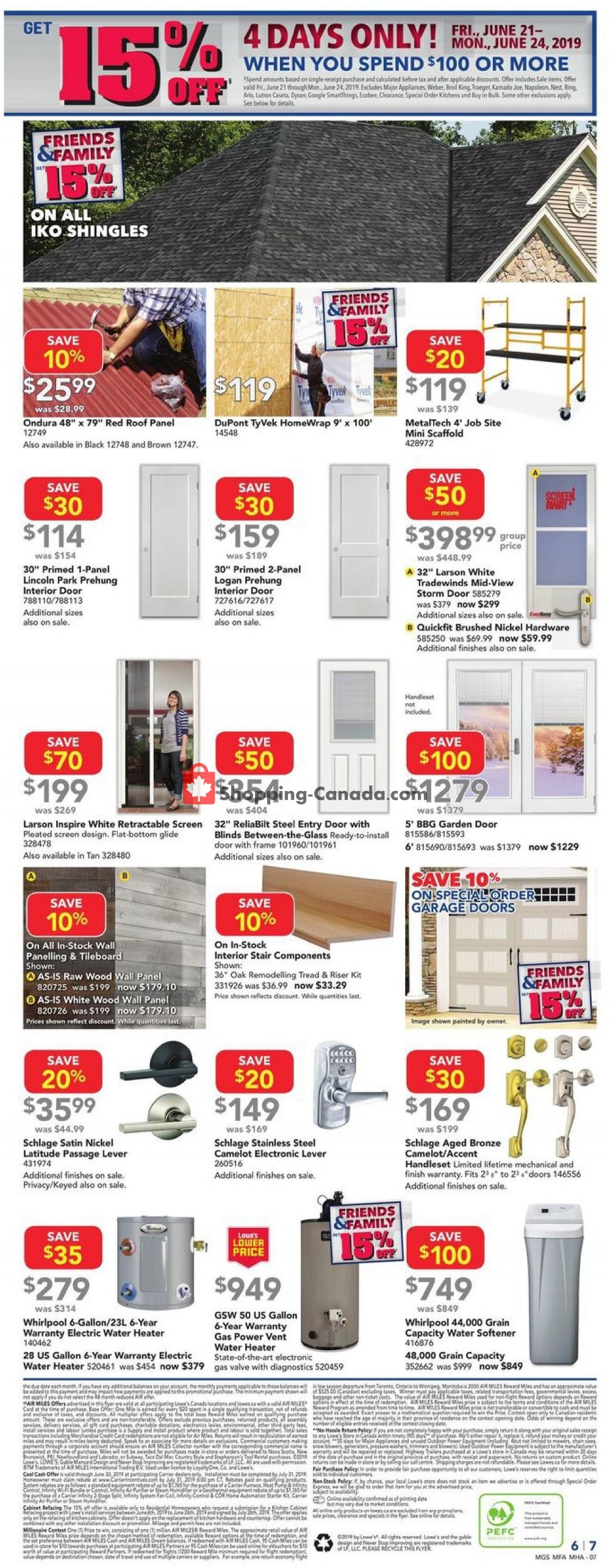 Lowe's flyer from Thursday June 20, 2019 to Wednesday June 26, 2019 - page 7