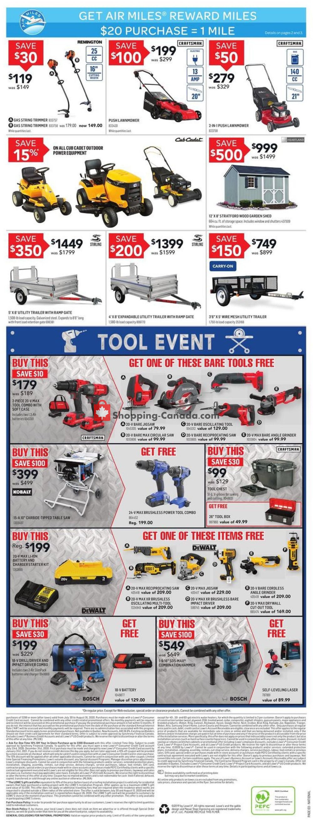 Lowe's flyer from Thursday August 6, 2020 to Wednesday August 12, 2020 - page 3