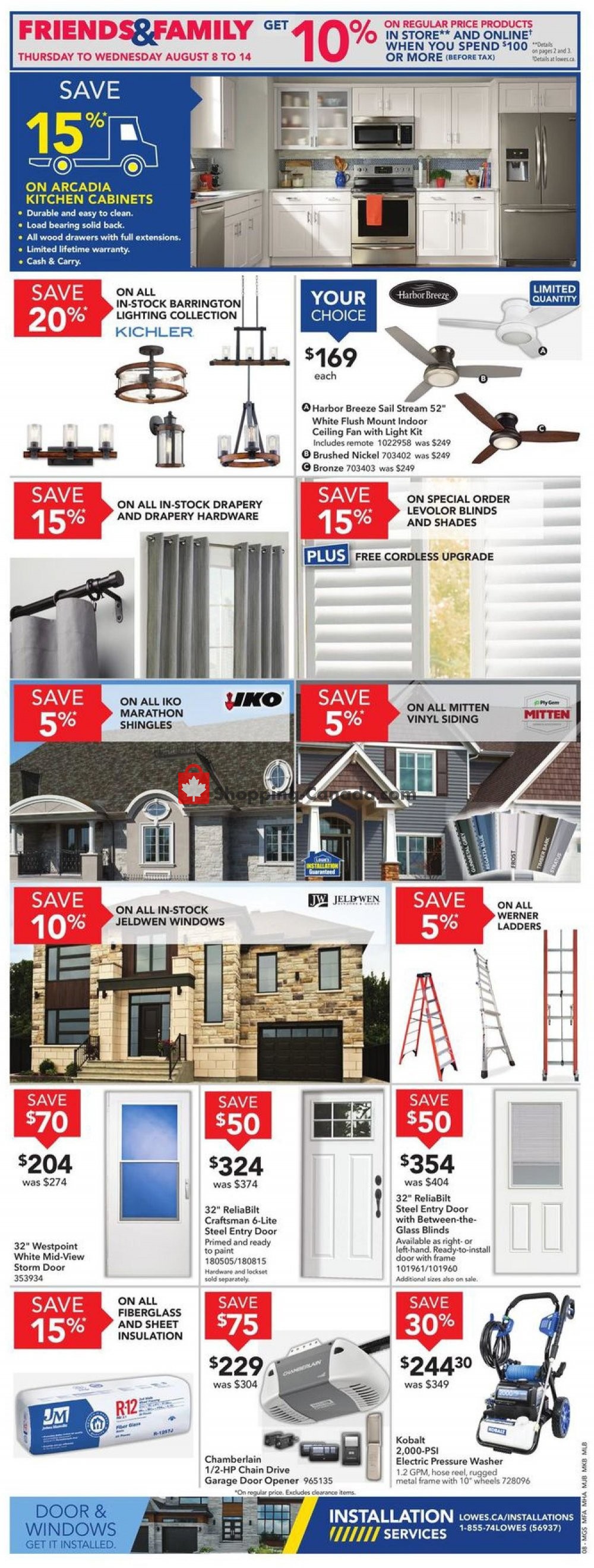 Lowe's flyer from Thursday August 8, 2019 to Wednesday August 14, 2019 - page 9