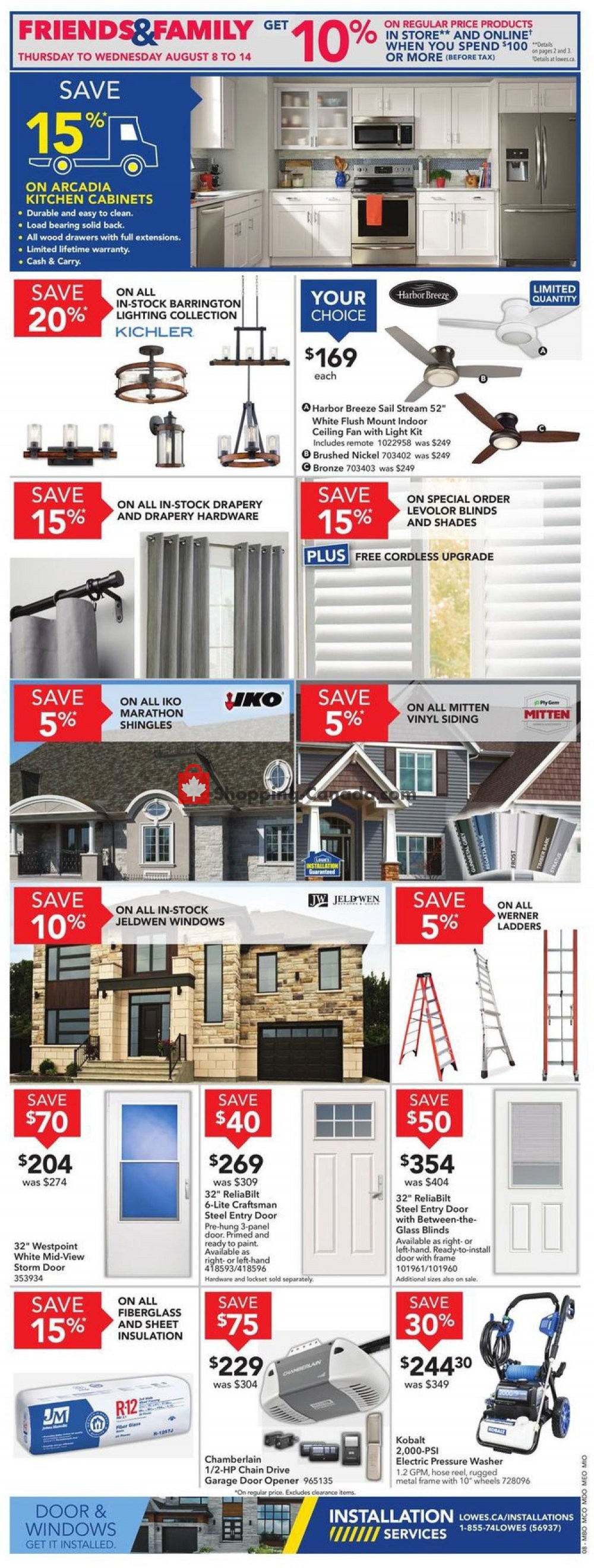 Lowe's flyer from Thursday August 8, 2019 to Wednesday August 14, 2019 - page 9