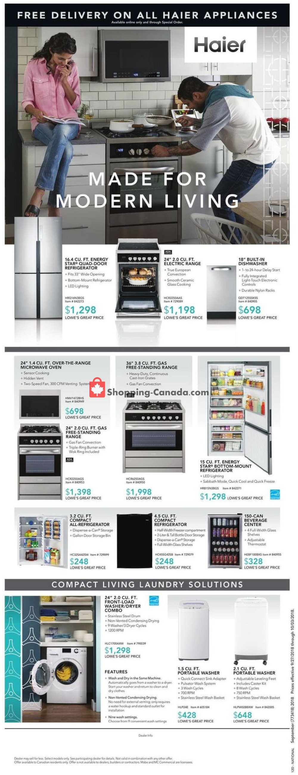 Lowe's flyer from Thursday September 27, 2018 to Wednesday October 3, 2018 - page 13
