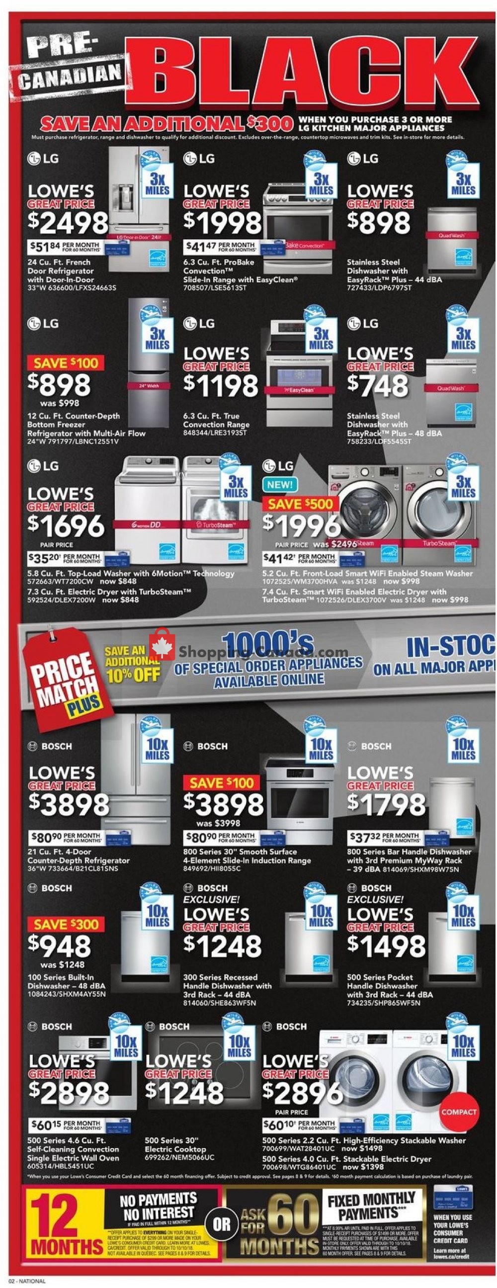 Lowe's flyer from Thursday September 27, 2018 to Wednesday October 3, 2018 - page 2