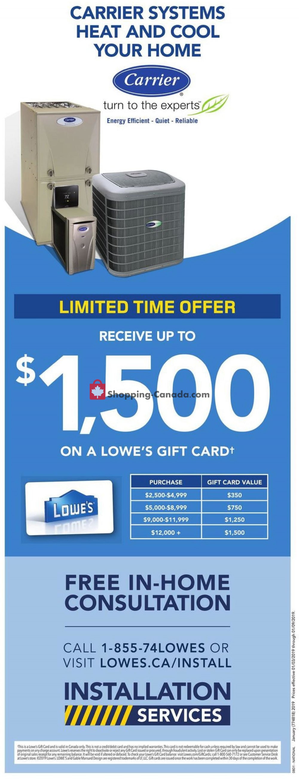 Lowe's flyer from Thursday January 3, 2019 to Wednesday January 9, 2019 - page 10