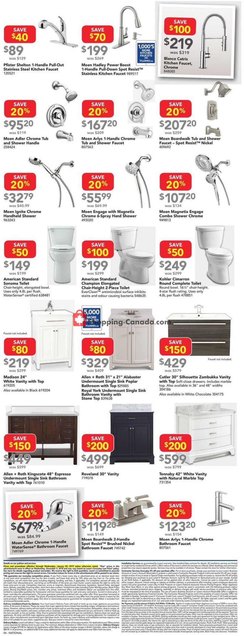 Lowe's flyer from Thursday January 3, 2019 to Wednesday January 9, 2019 - page 4