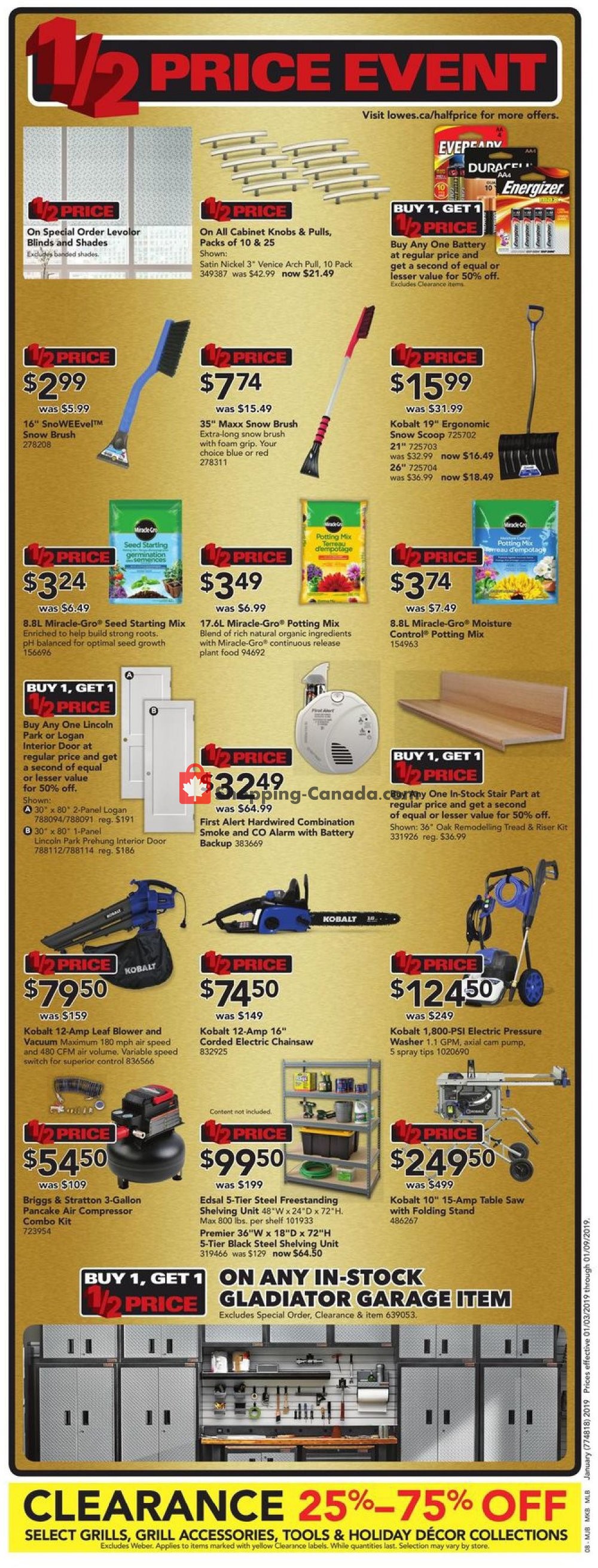 Lowe's flyer from Thursday January 3, 2019 to Wednesday January 9, 2019 - page 9