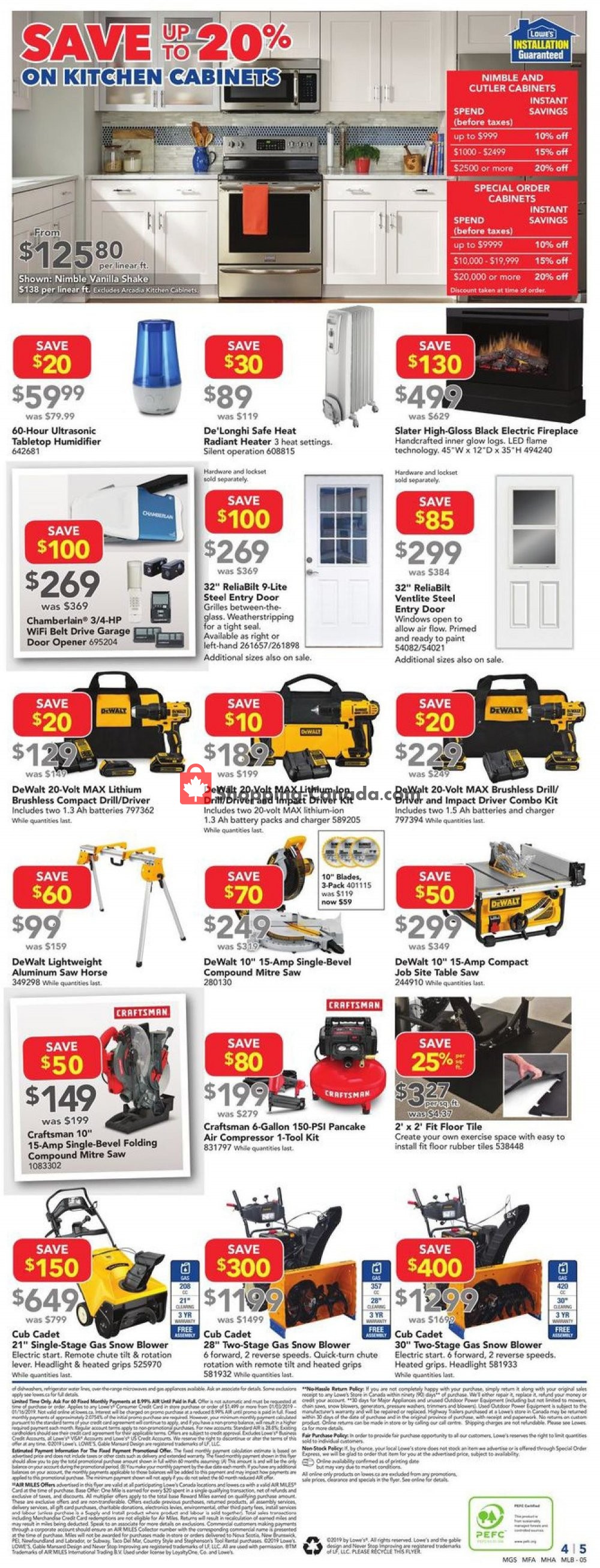 Lowe's flyer from Thursday January 3, 2019 to Wednesday January 9, 2019 - page 5
