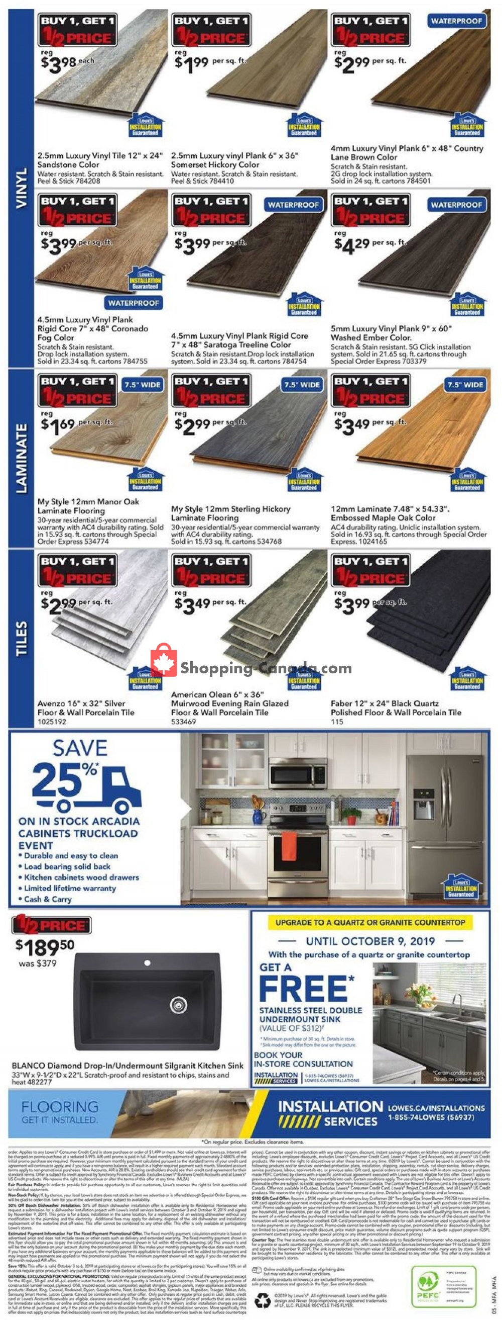 Lowe's flyer from Thursday October 3, 2019 to Wednesday October 9, 2019 - page 6