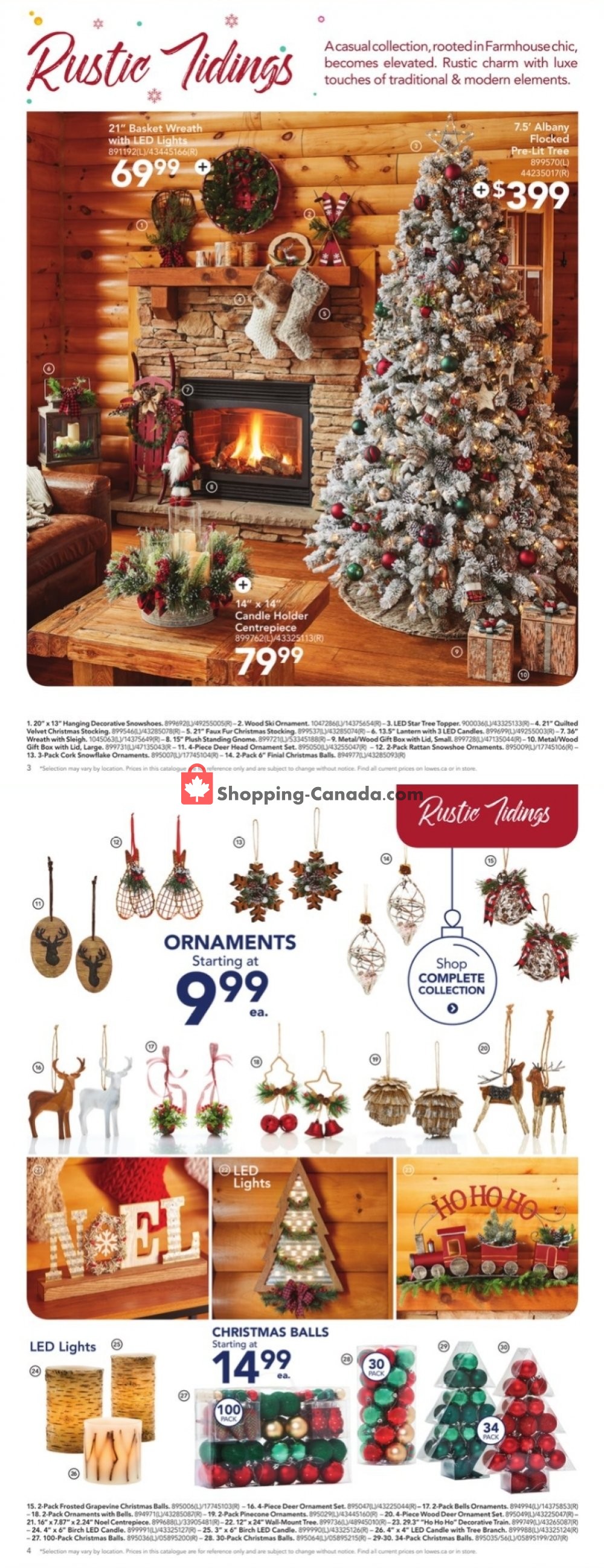 Lowe's Canada, flyer (Home Is The Best Gift For All) October 8