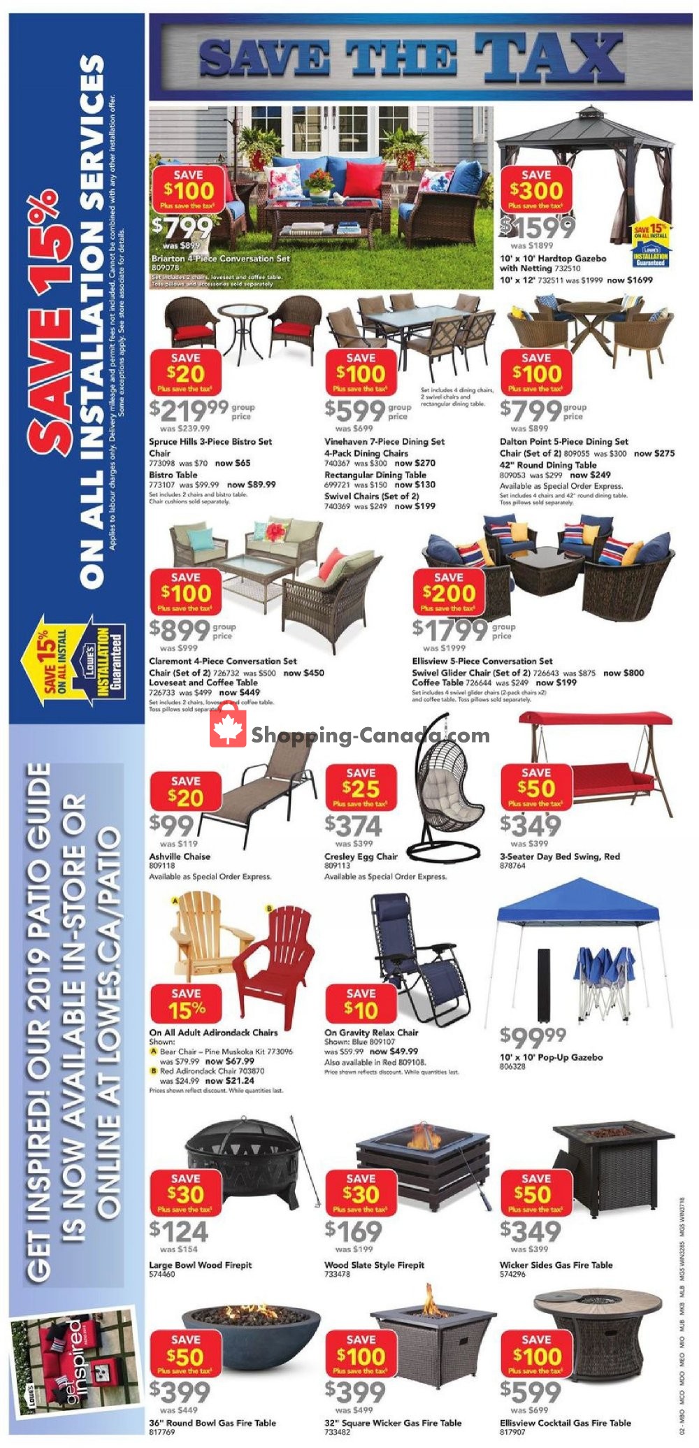 Lowe's flyer from Thursday May 16, 2019 to Wednesday May 22, 2019 - page 2