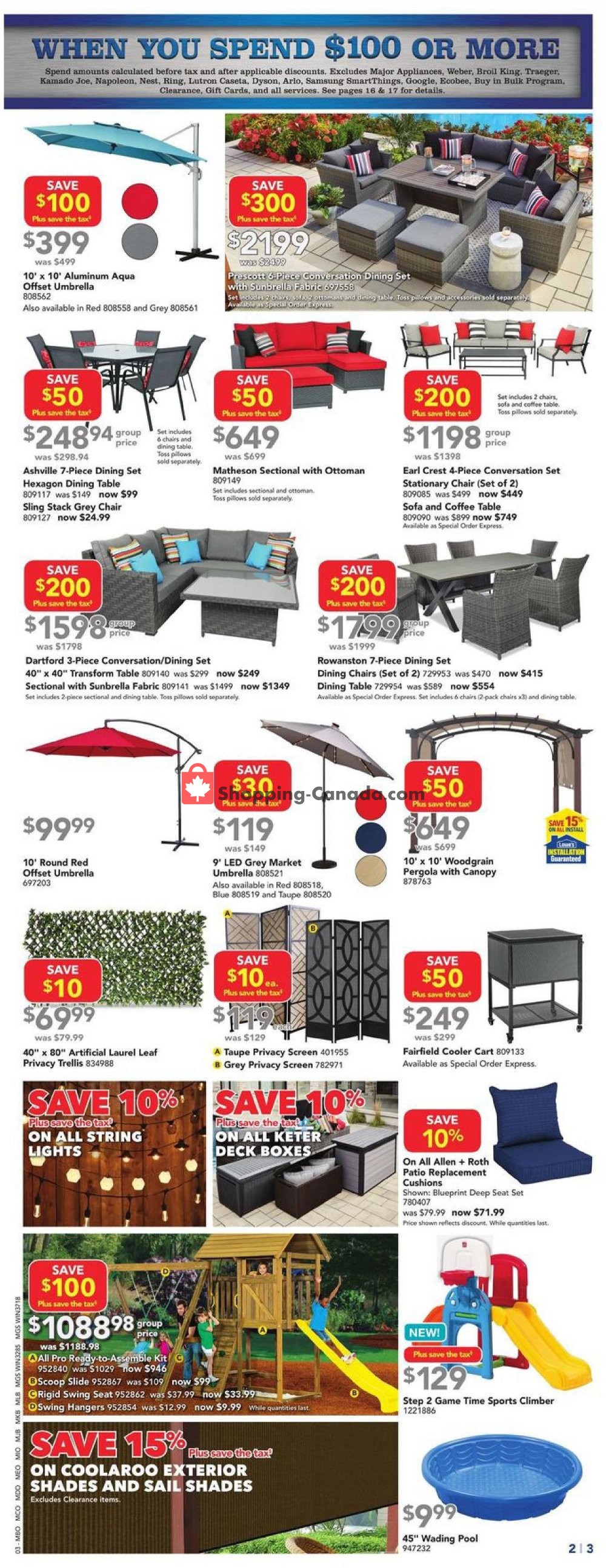 Lowe's flyer from Thursday May 16, 2019 to Wednesday May 22, 2019 - page 3