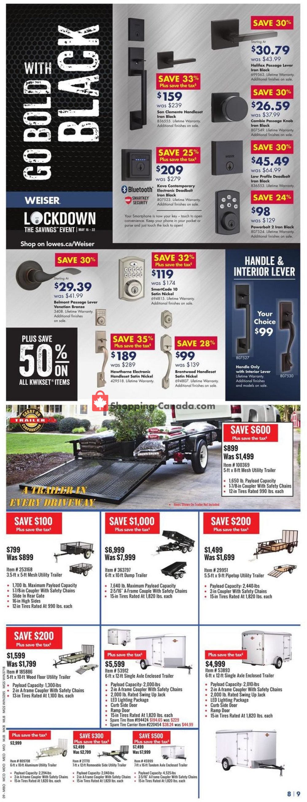 Lowe's flyer from Thursday May 16, 2019 to Wednesday May 22, 2019 - page 9