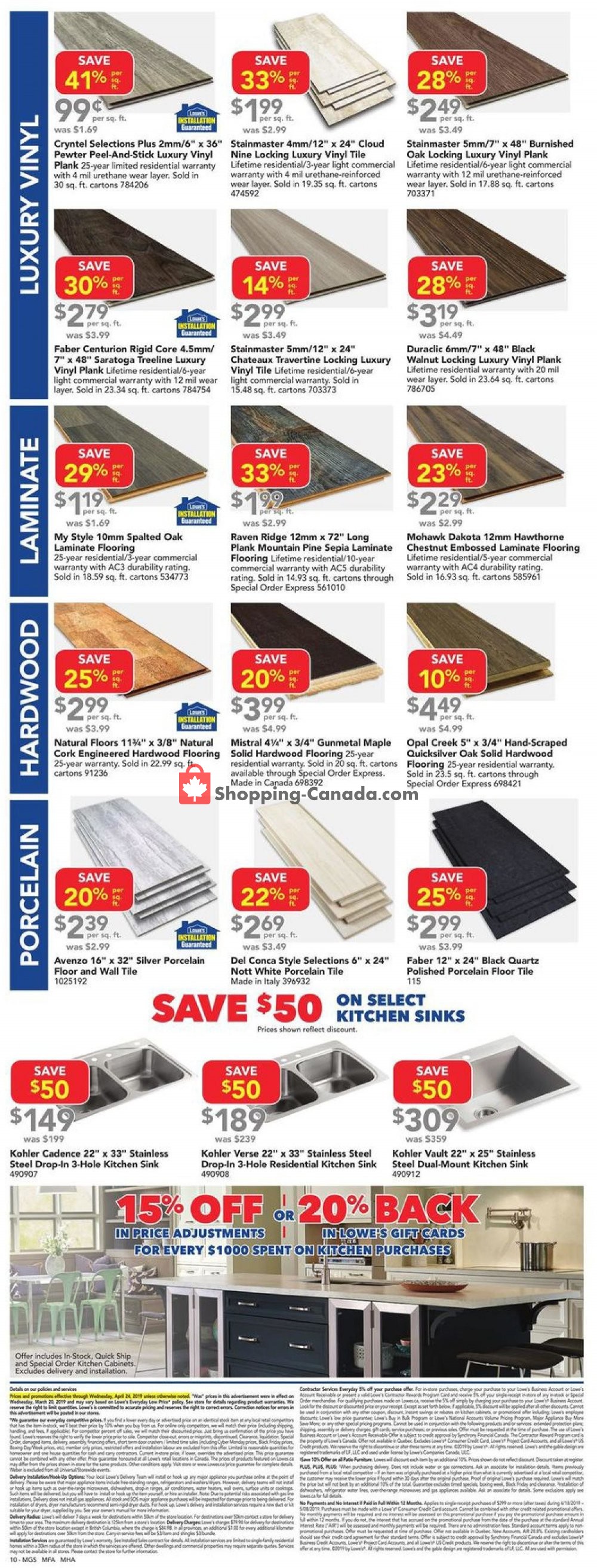 Lowe's flyer from Thursday April 18, 2019 to Wednesday April 24, 2019 - page 11