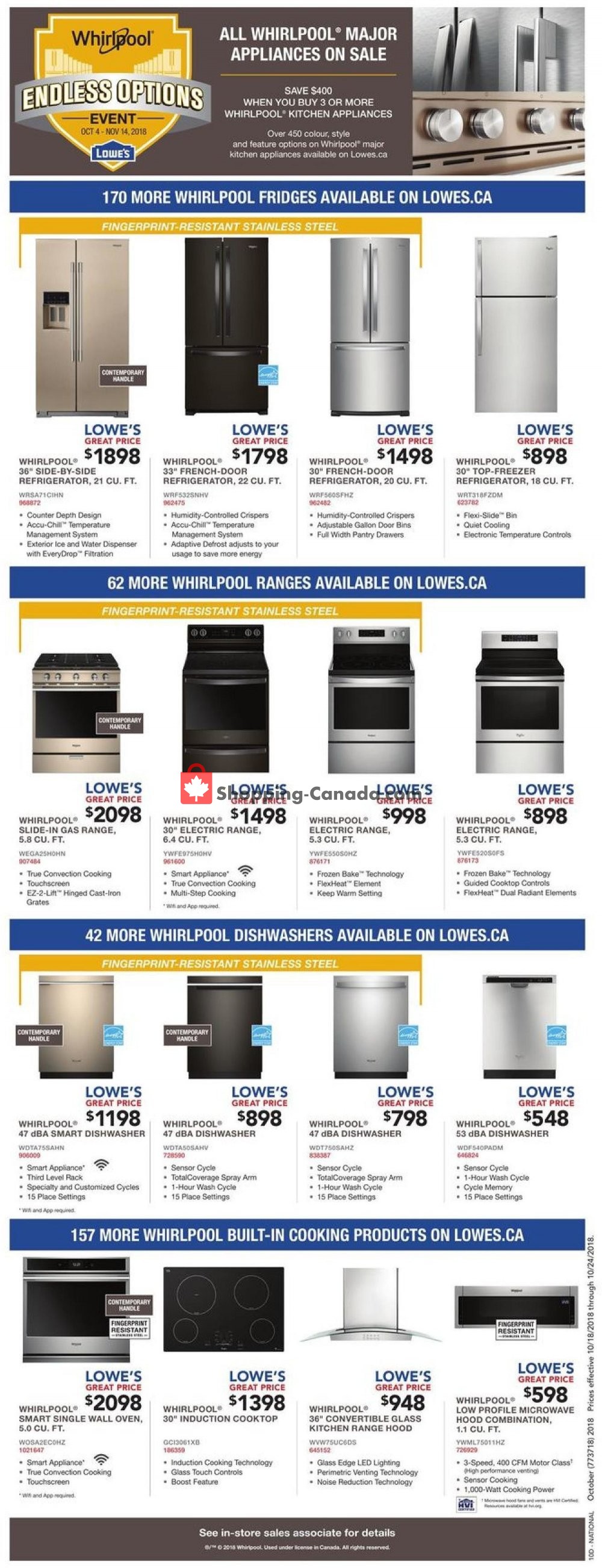 Lowe's flyer from Thursday October 18, 2018 to Wednesday October 24, 2018 - page 12