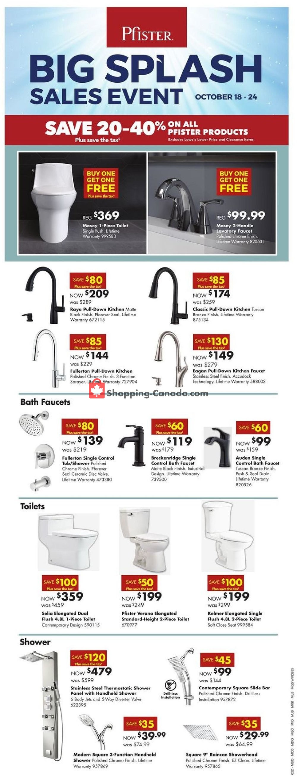 Lowe's flyer from Thursday October 18, 2018 to Wednesday October 24, 2018 - page 3