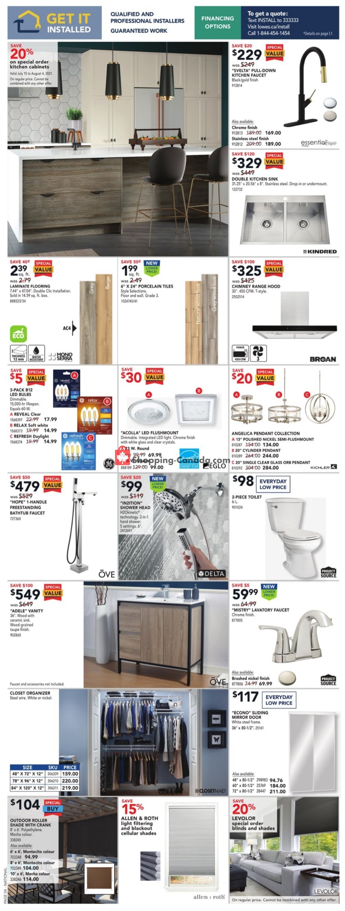 Lowe's flyer from Thursday July 15, 2021 to Wednesday July 21, 2021 - page 5