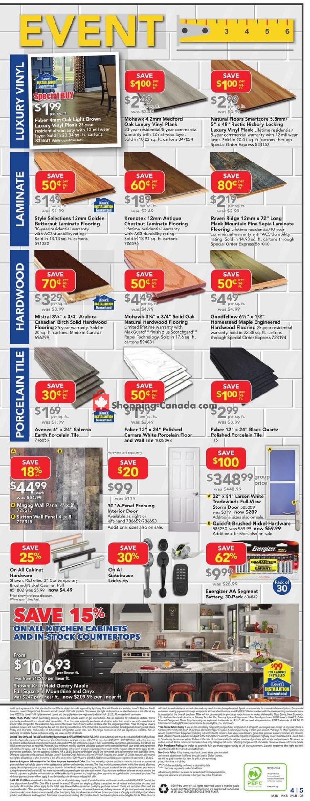 Lowe's flyer from Thursday February 21, 2019 to Wednesday February 27, 2019 - page 5