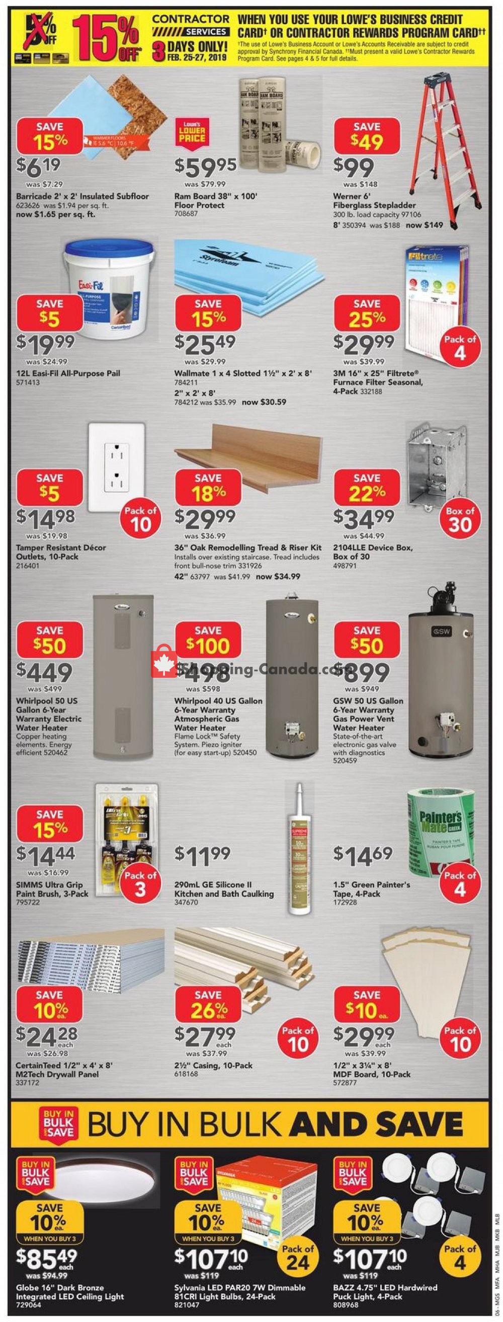 Lowe's flyer from Thursday February 21, 2019 to Wednesday February 27, 2019 - page 6