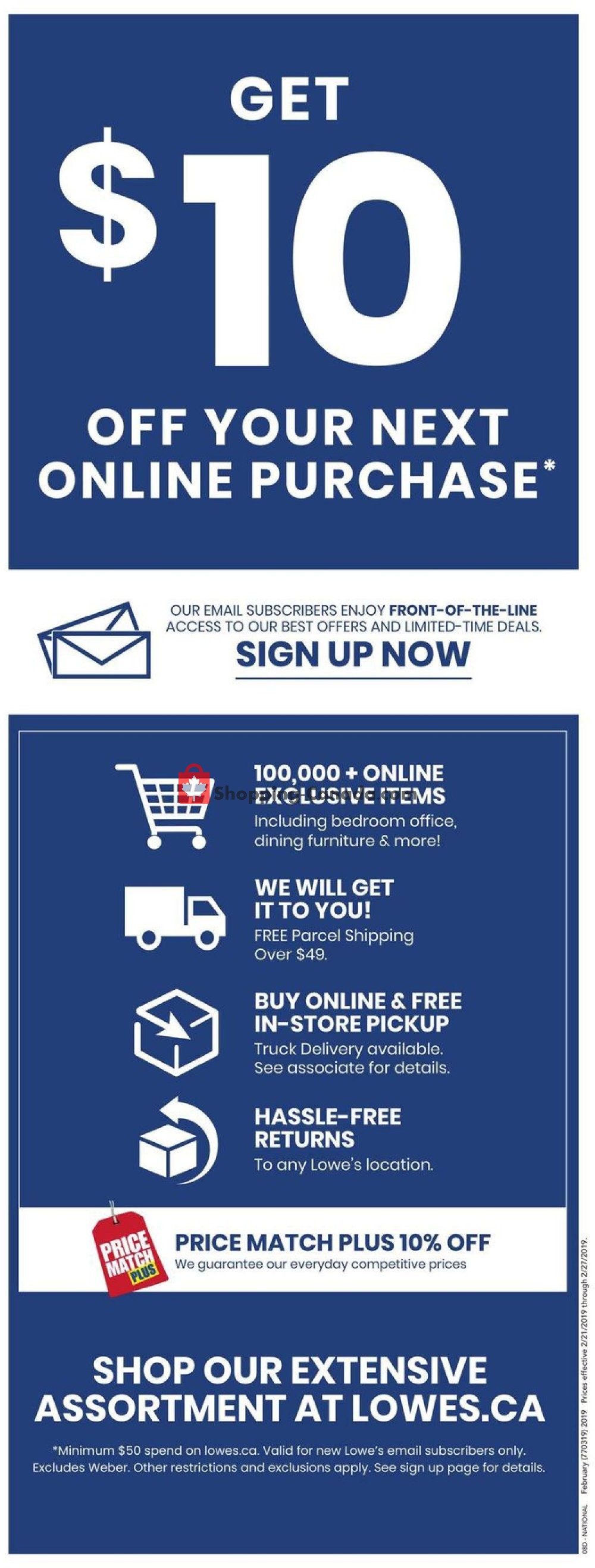 Lowe's flyer from Thursday February 21, 2019 to Wednesday February 27, 2019 - page 9
