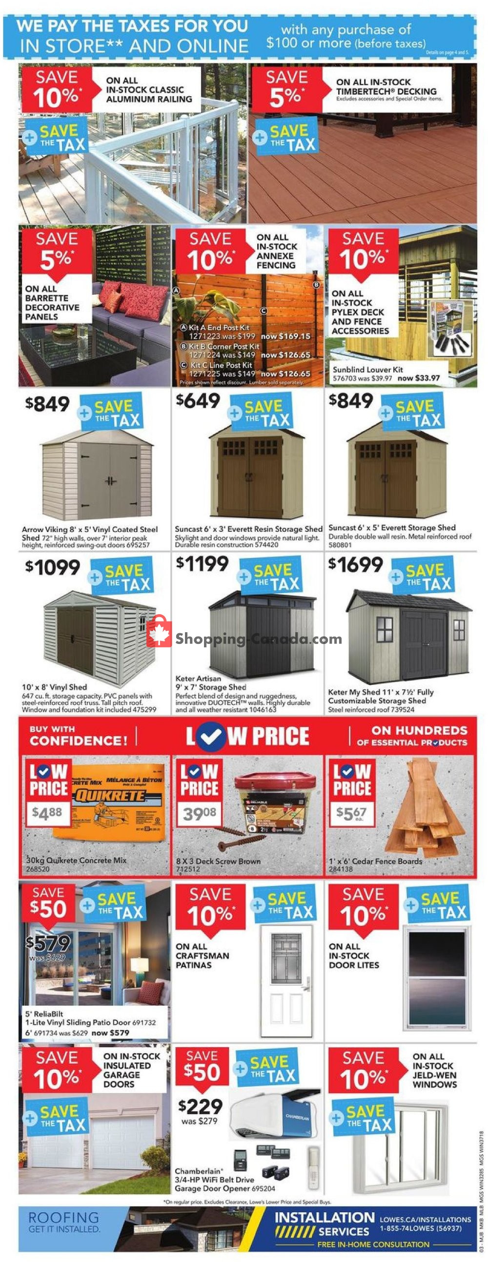 Lowe's flyer from Thursday July 11, 2019 to Wednesday July 17, 2019 - page 3