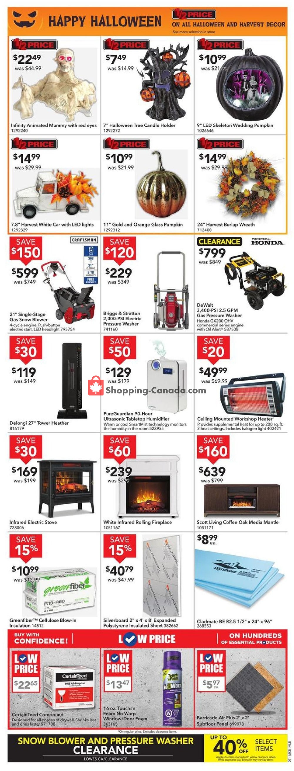 Lowe's flyer from Thursday October 3, 2019 to Wednesday October 9, 2019 - page 8