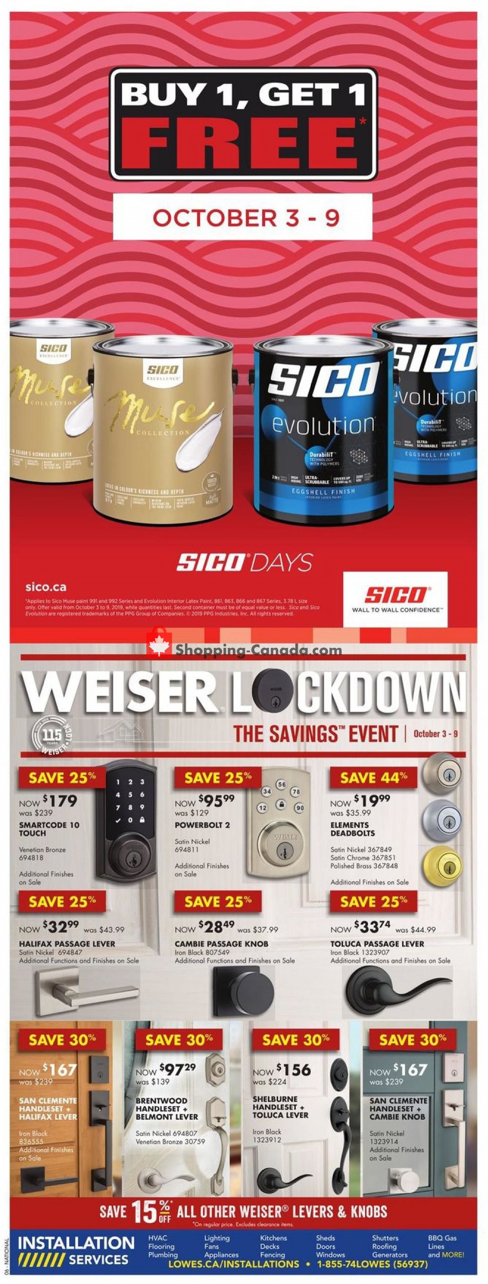 Lowe's flyer from Thursday October 3, 2019 to Wednesday October 9, 2019 - page 9