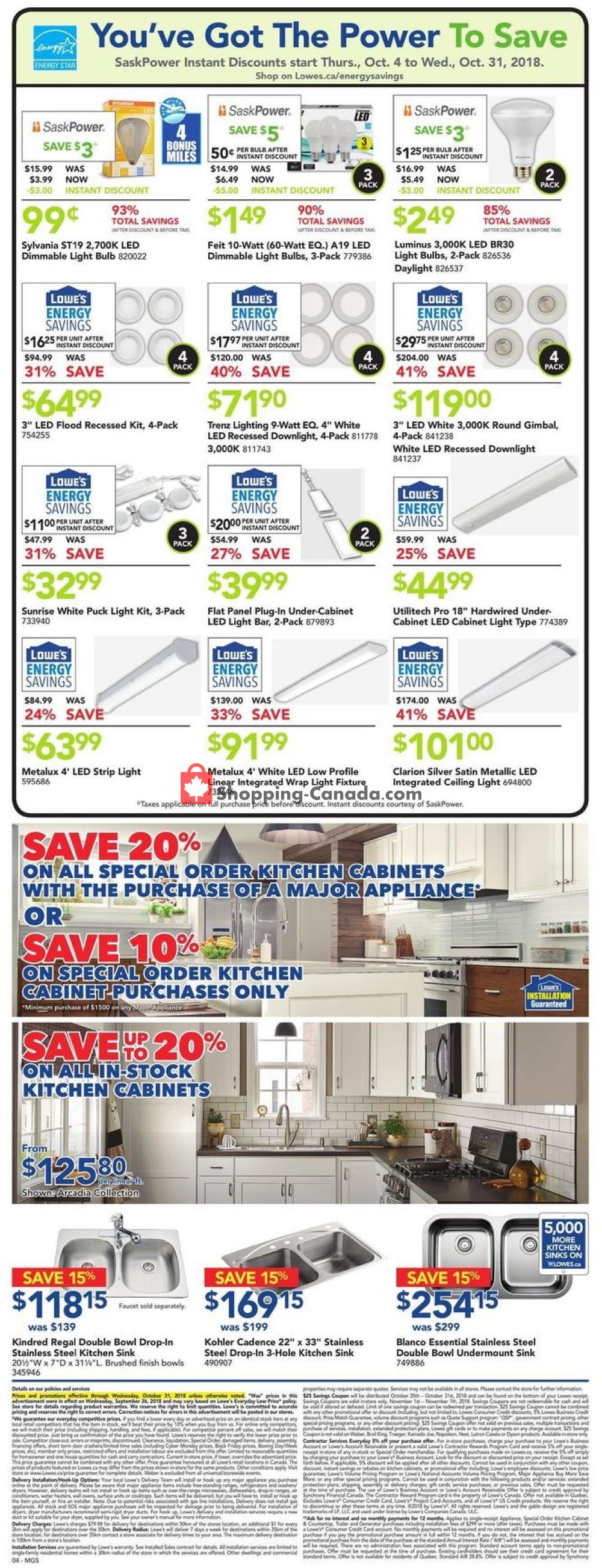 Lowe's flyer from Thursday October 25, 2018 to Wednesday October 31, 2018 - page 4