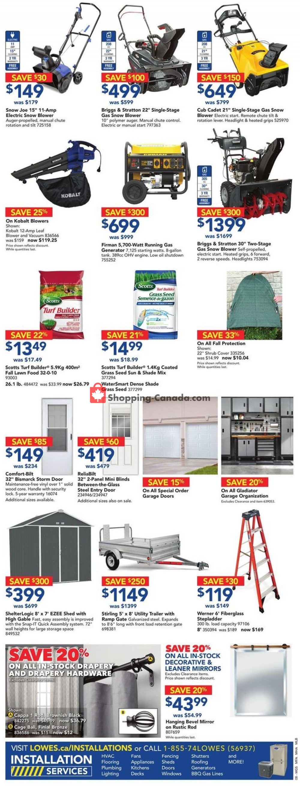 Lowe's flyer from Thursday October 25, 2018 to Wednesday October 31, 2018 - page 8