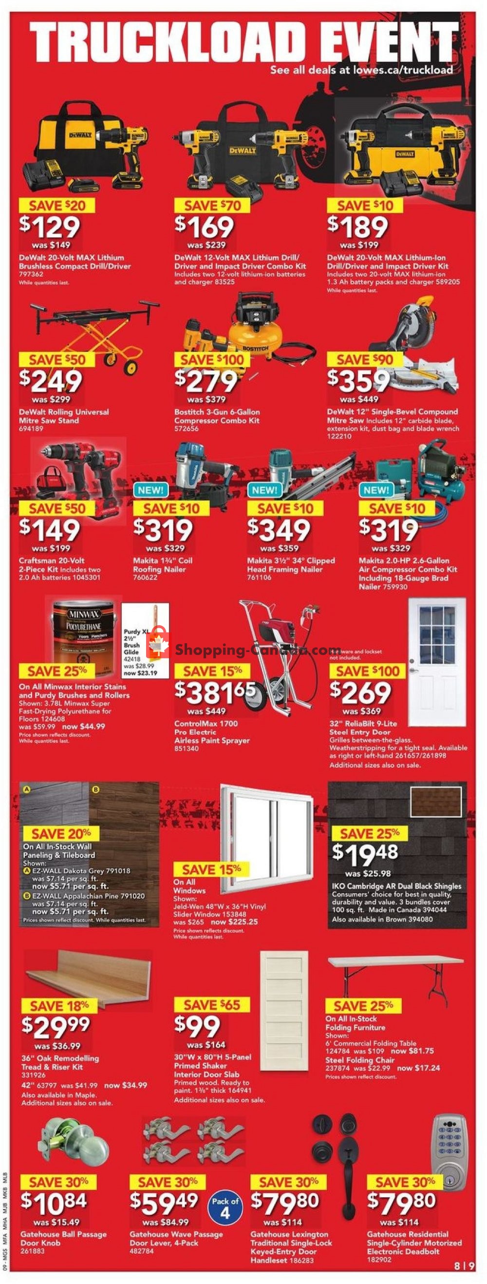 Lowe's flyer from Thursday October 25, 2018 to Wednesday October 31, 2018 - page 9