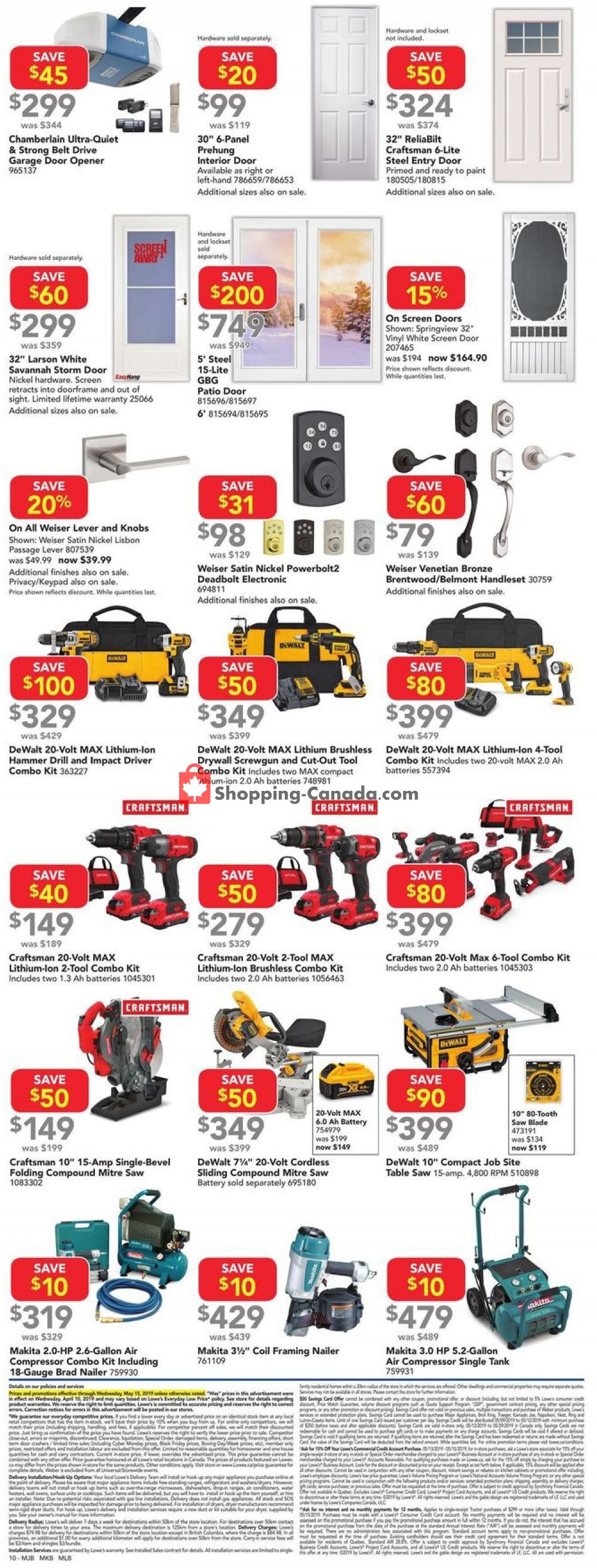 Lowe's flyer from Thursday May 9, 2019 to Wednesday May 15, 2019 - page 10