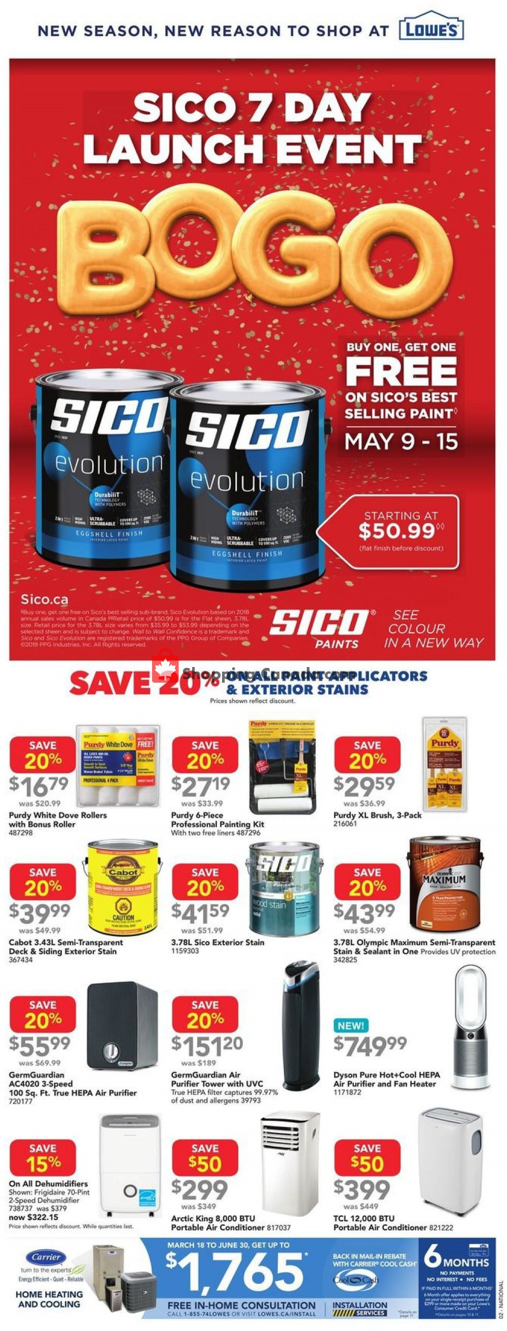 Lowe's flyer from Thursday May 9, 2019 to Wednesday May 15, 2019 - page 2