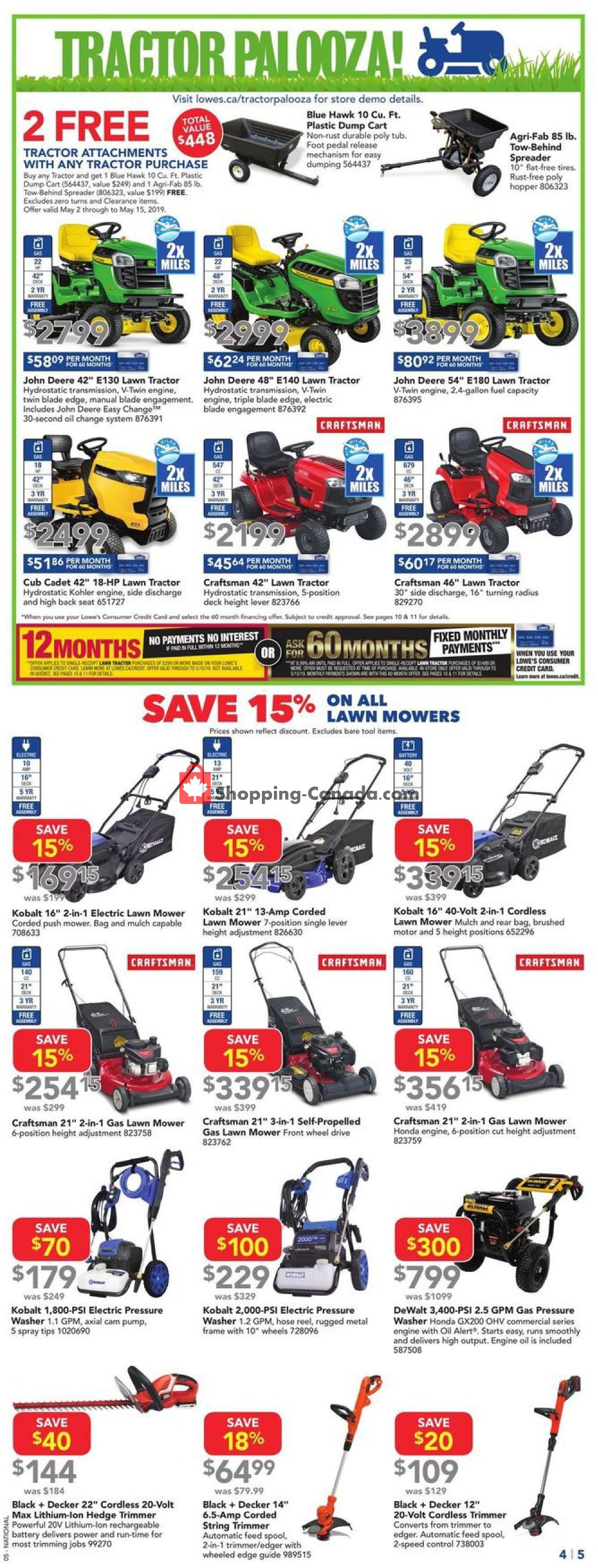 Lowe's flyer from Thursday May 9, 2019 to Wednesday May 15, 2019 - page 5