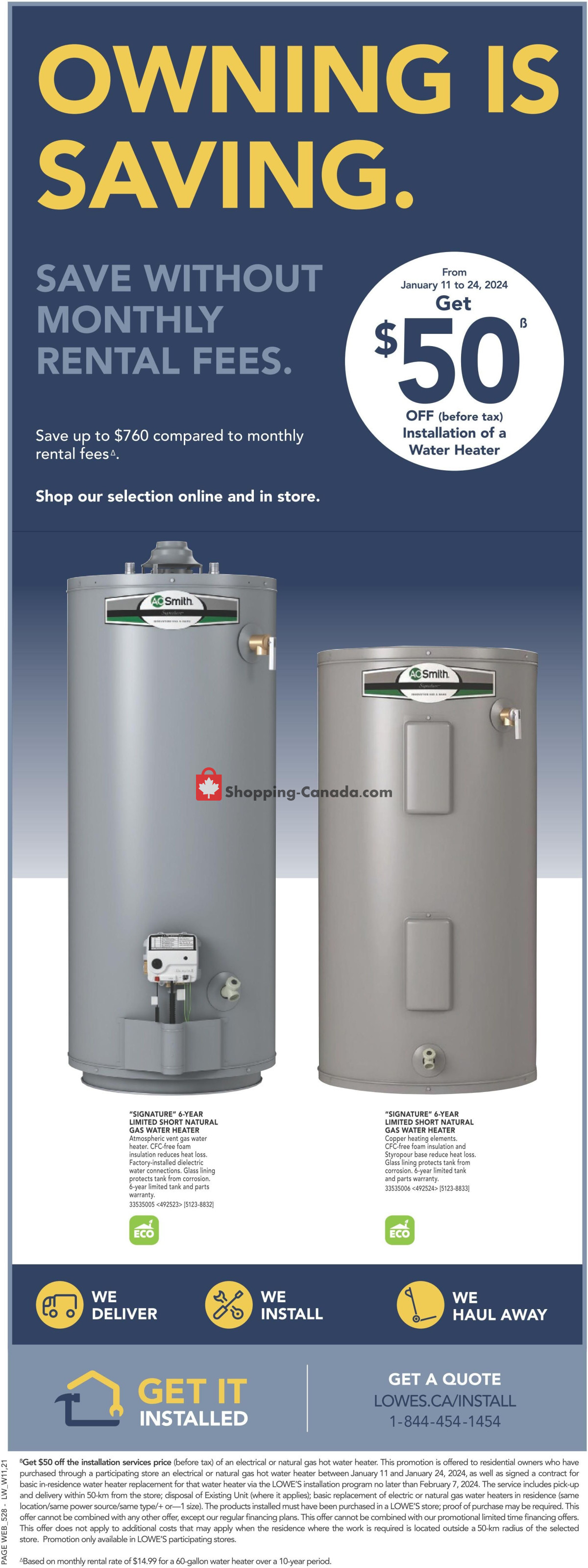 Lowe's flyer from Thursday January 11, 2024 to Wednesday January 24, 2024 - page 7