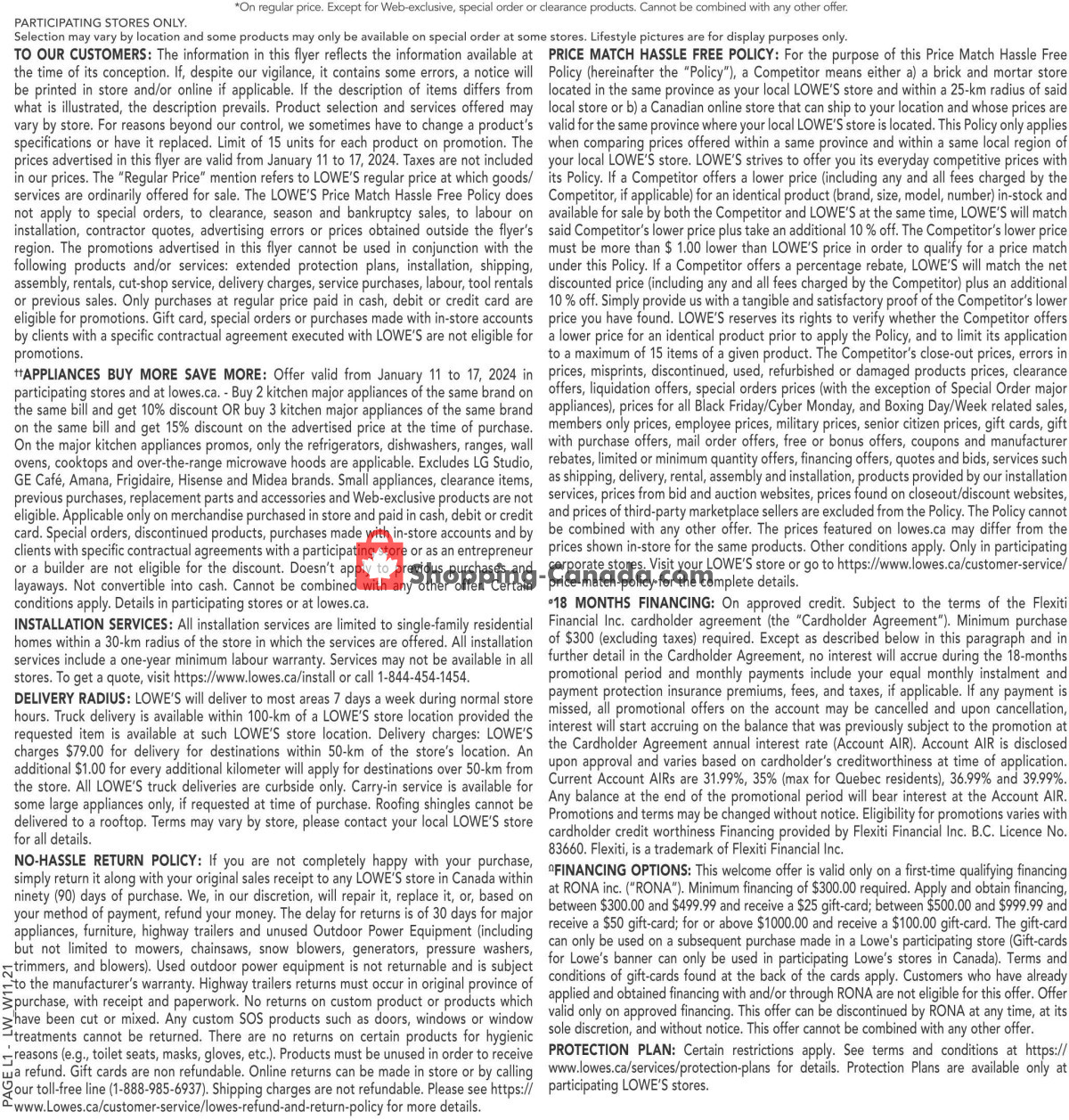 Lowe's flyer from Thursday January 11, 2024 to Wednesday January 24, 2024 - page 9