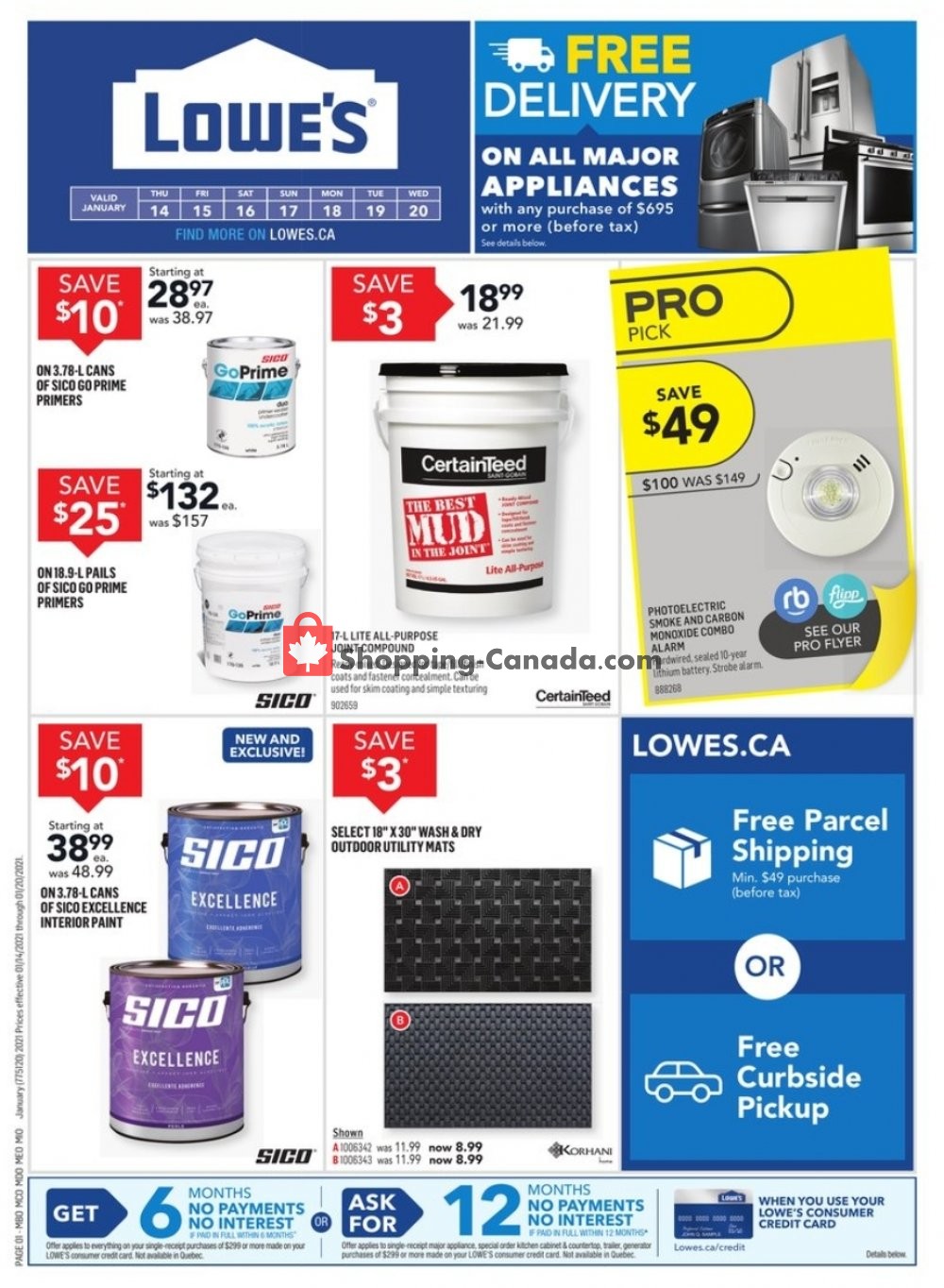 Lowe's Canada, flyer (Special Offer) January 14 January 20, 2021