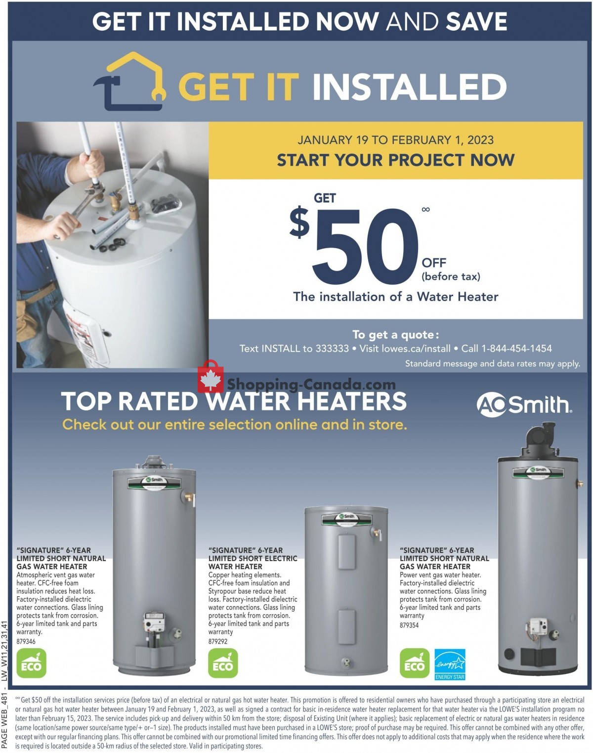 Lowe's flyer from Thursday January 19, 2023 to Wednesday January 25, 2023 - page 11