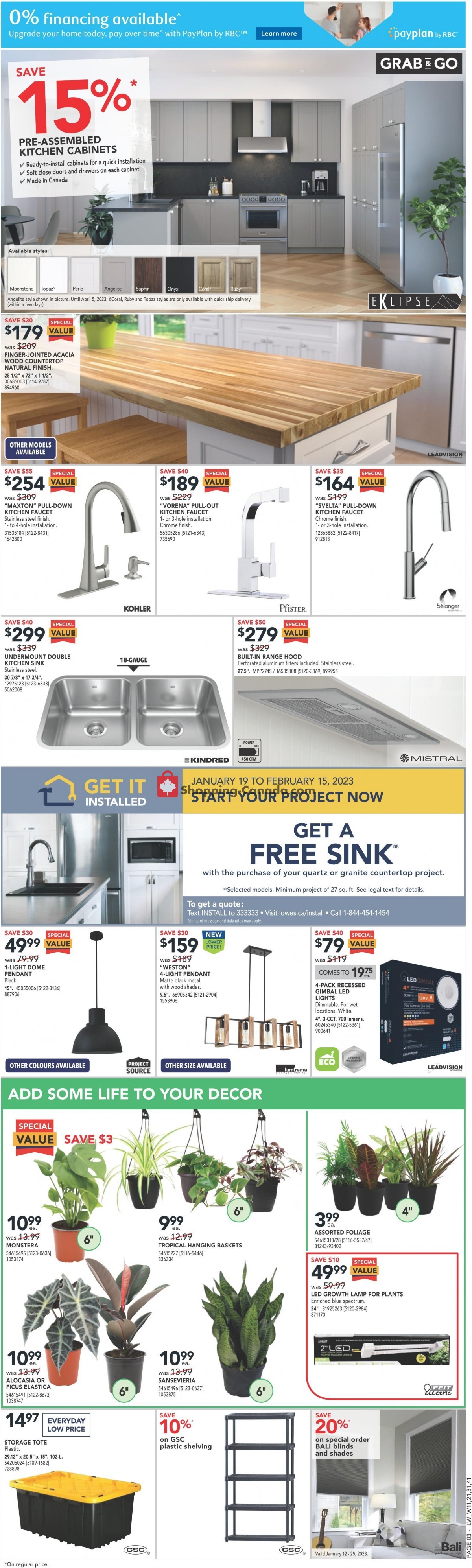 Lowe's flyer from Thursday January 19, 2023 to Wednesday January 25, 2023 - page 5