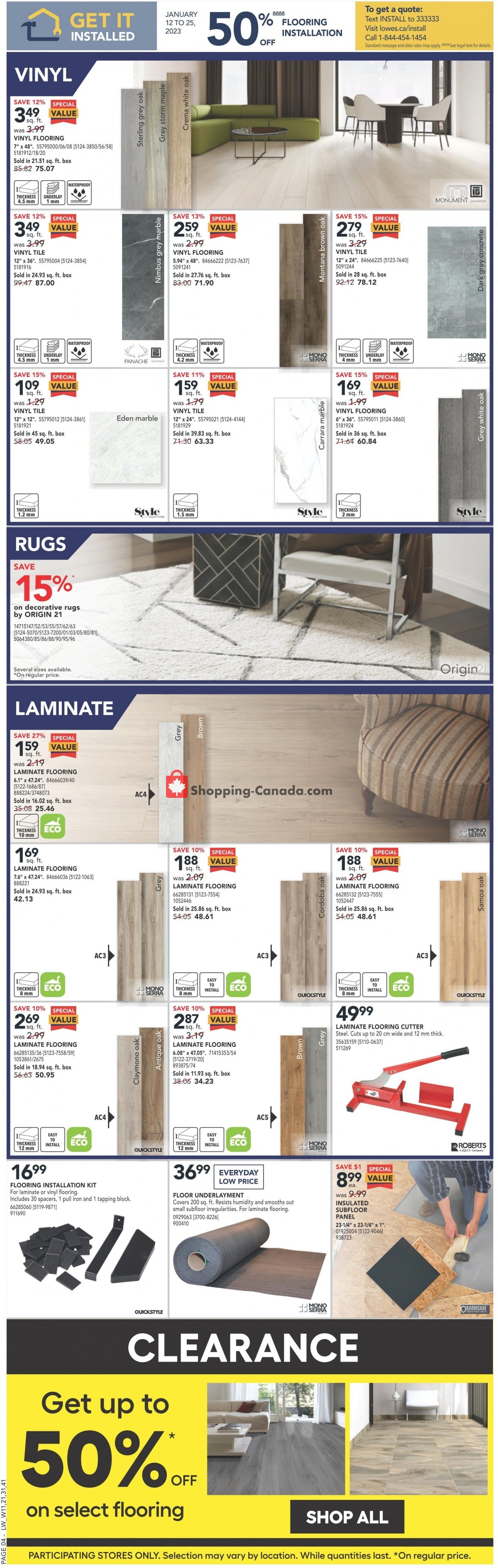 Lowe's flyer from Thursday January 19, 2023 to Wednesday January 25, 2023 - page 6