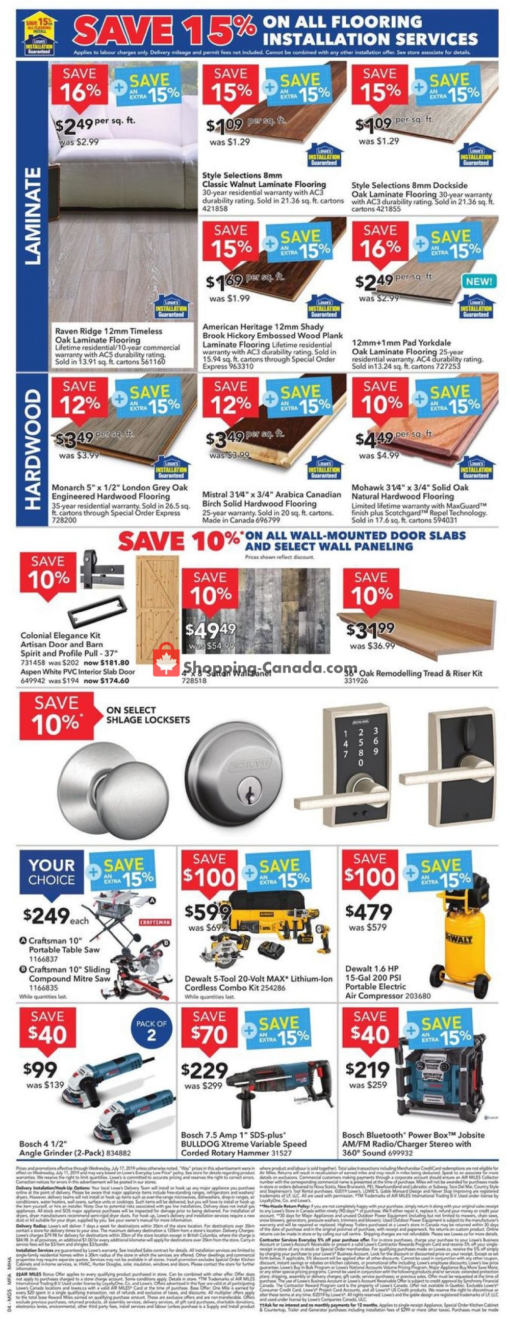 Lowe's flyer from Thursday July 11, 2019 to Wednesday July 17, 2019 - page 4