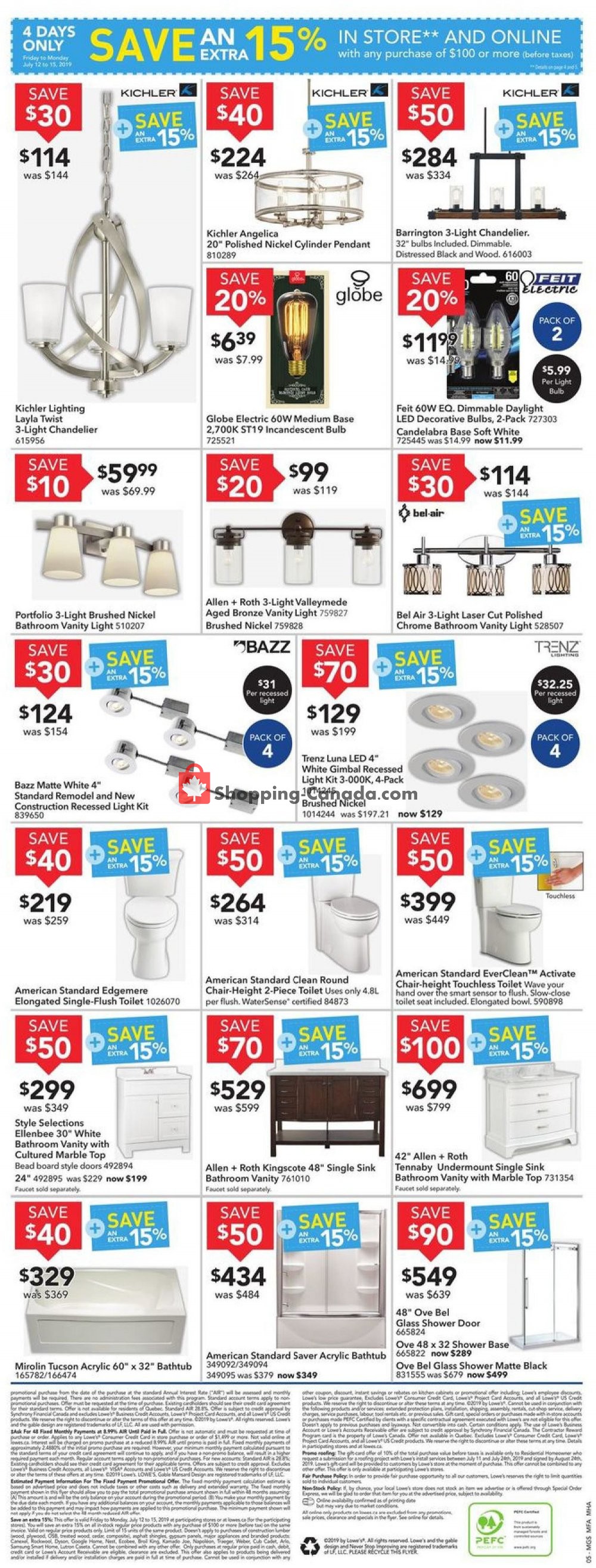 Lowe's flyer from Thursday July 11, 2019 to Wednesday July 17, 2019 - page 5