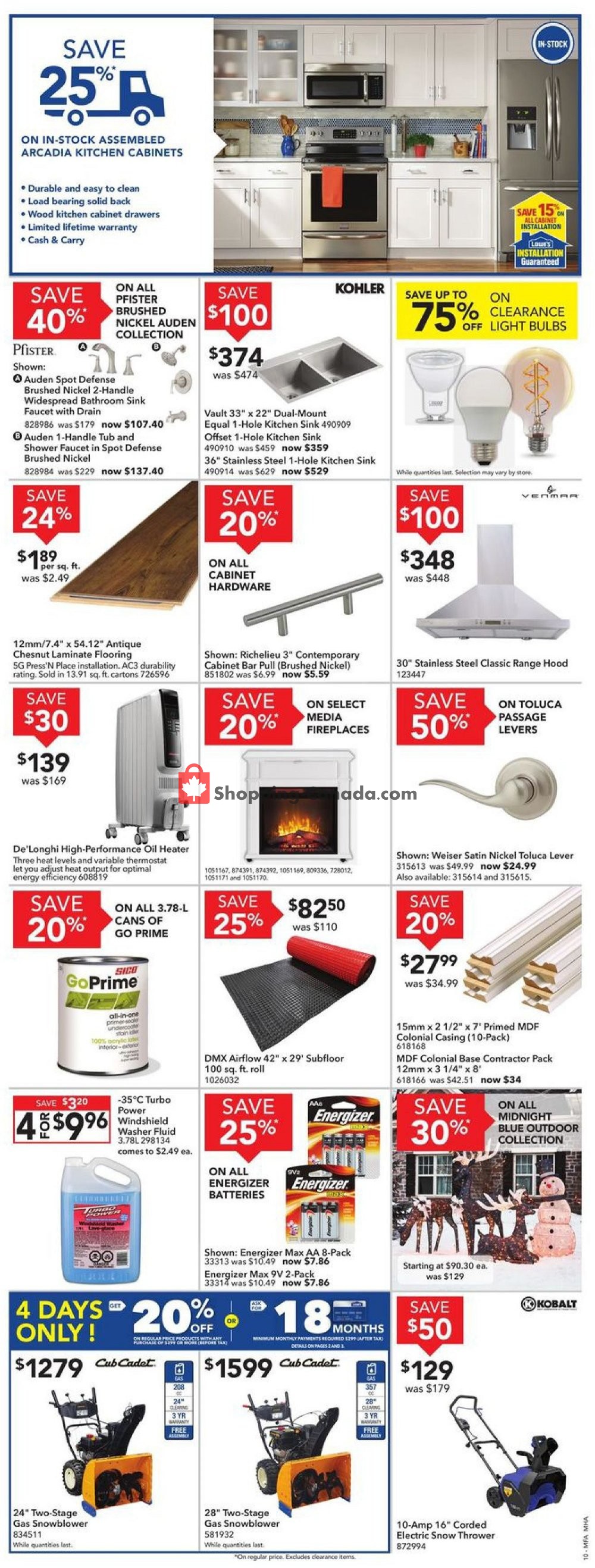Lowe's flyer from Thursday November 7, 2019 to Wednesday November 13, 2019 - page 10