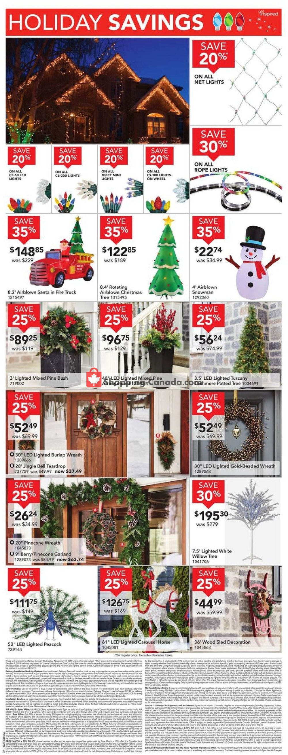 Lowe's flyer from Thursday November 7, 2019 to Wednesday November 13, 2019 - page 2