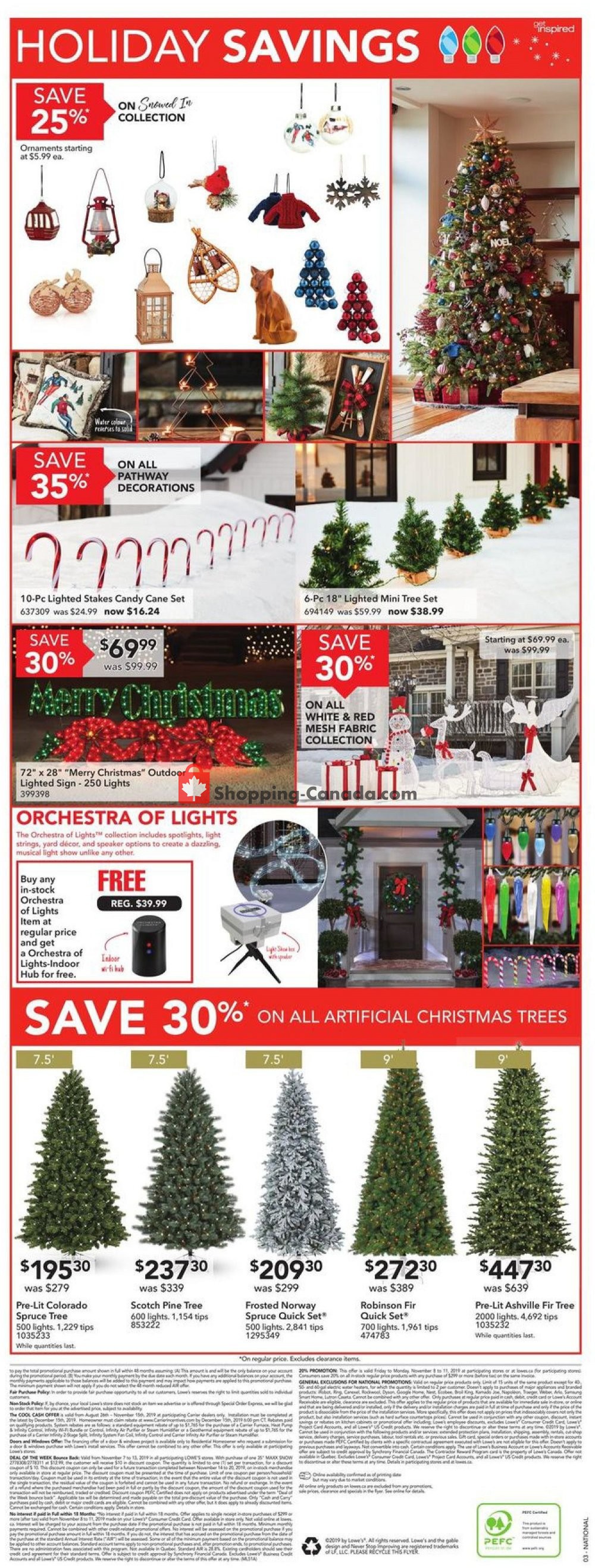 Lowe's flyer from Thursday November 7, 2019 to Wednesday November 13, 2019 - page 3