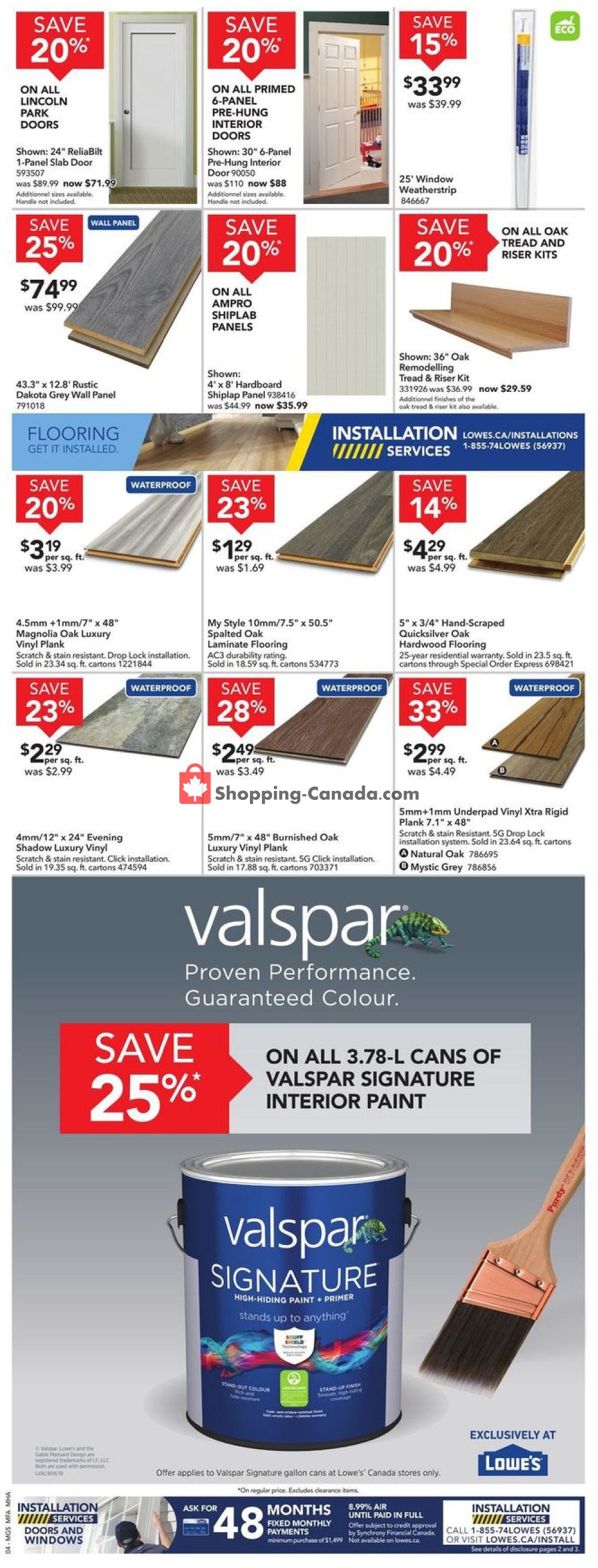 Lowe's flyer from Thursday November 7, 2019 to Wednesday November 13, 2019 - page 4