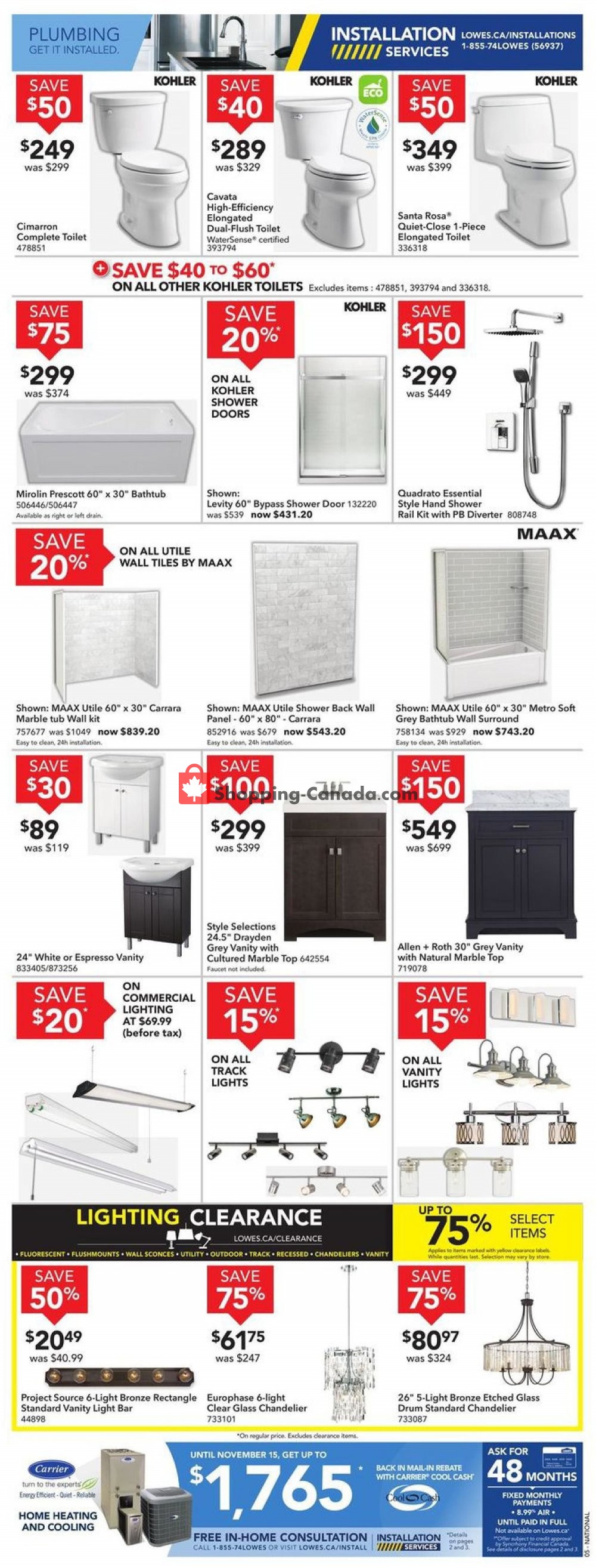 Lowe's flyer from Thursday November 7, 2019 to Wednesday November 13, 2019 - page 5