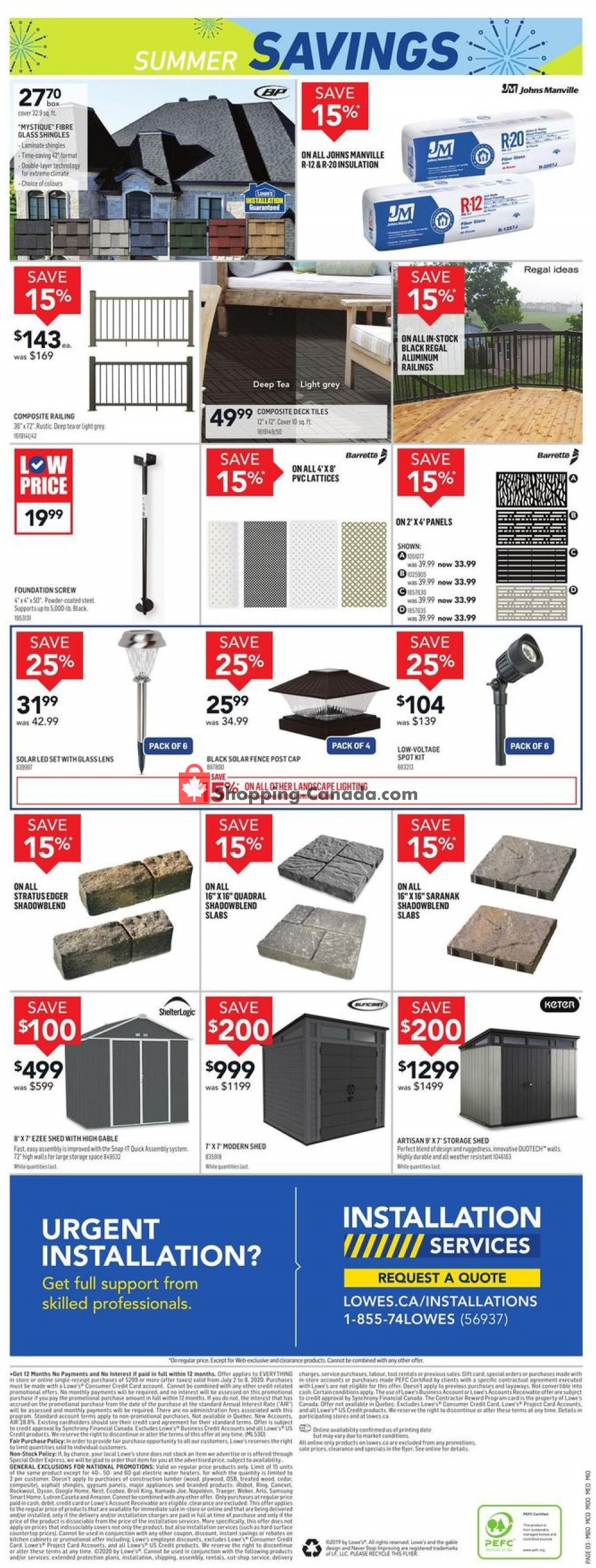 Lowe's flyer from Thursday July 2, 2020 to Wednesday July 8, 2020 - page 4