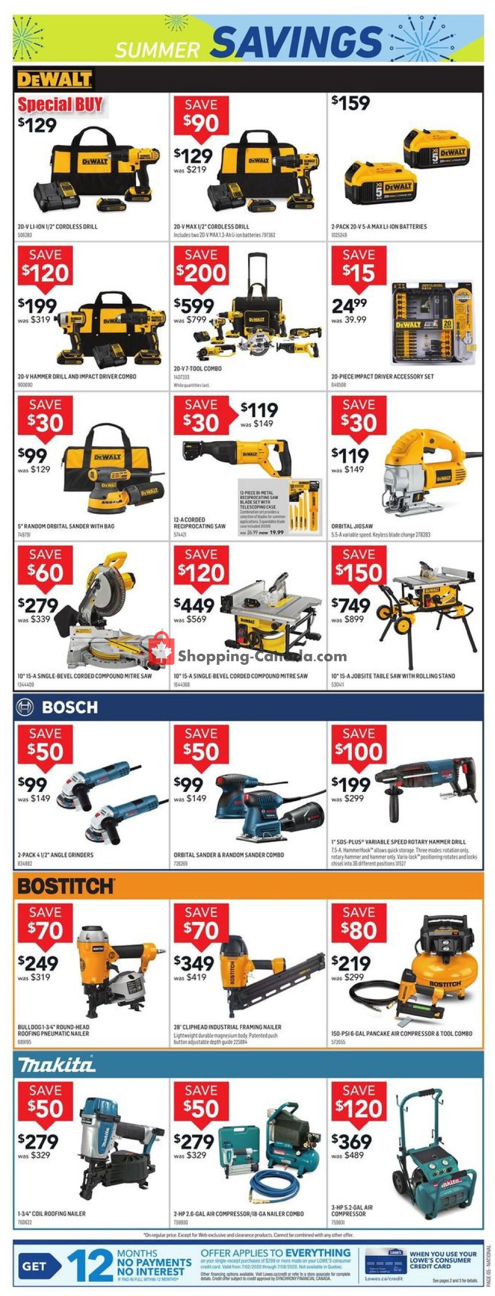 Lowe's flyer from Thursday July 2, 2020 to Wednesday July 8, 2020 - page 6