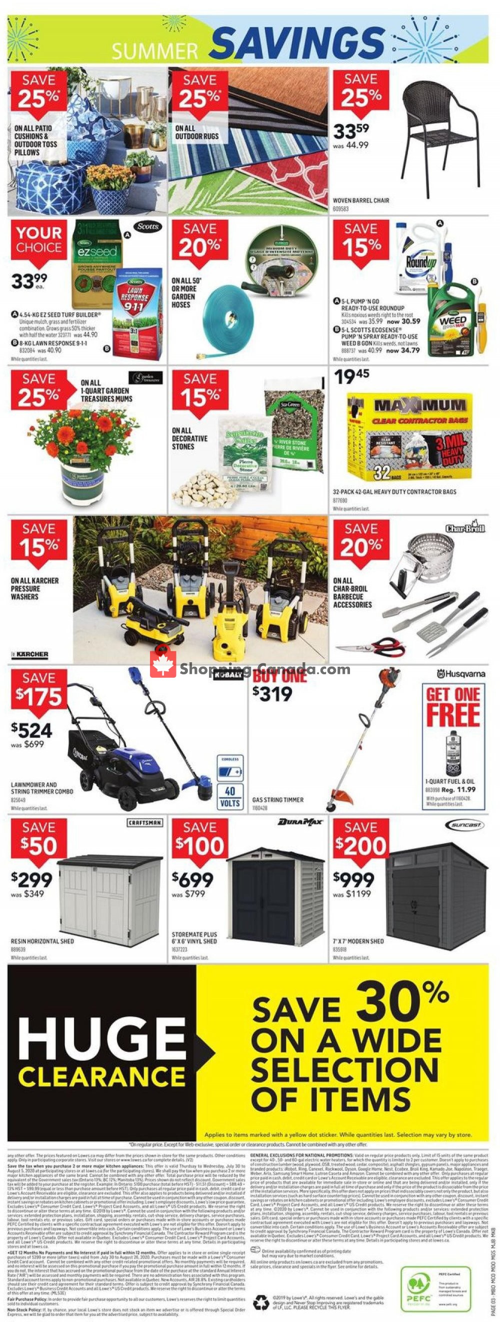 Lowe's flyer from Thursday July 30, 2020 to Wednesday August 5, 2020 - page 4