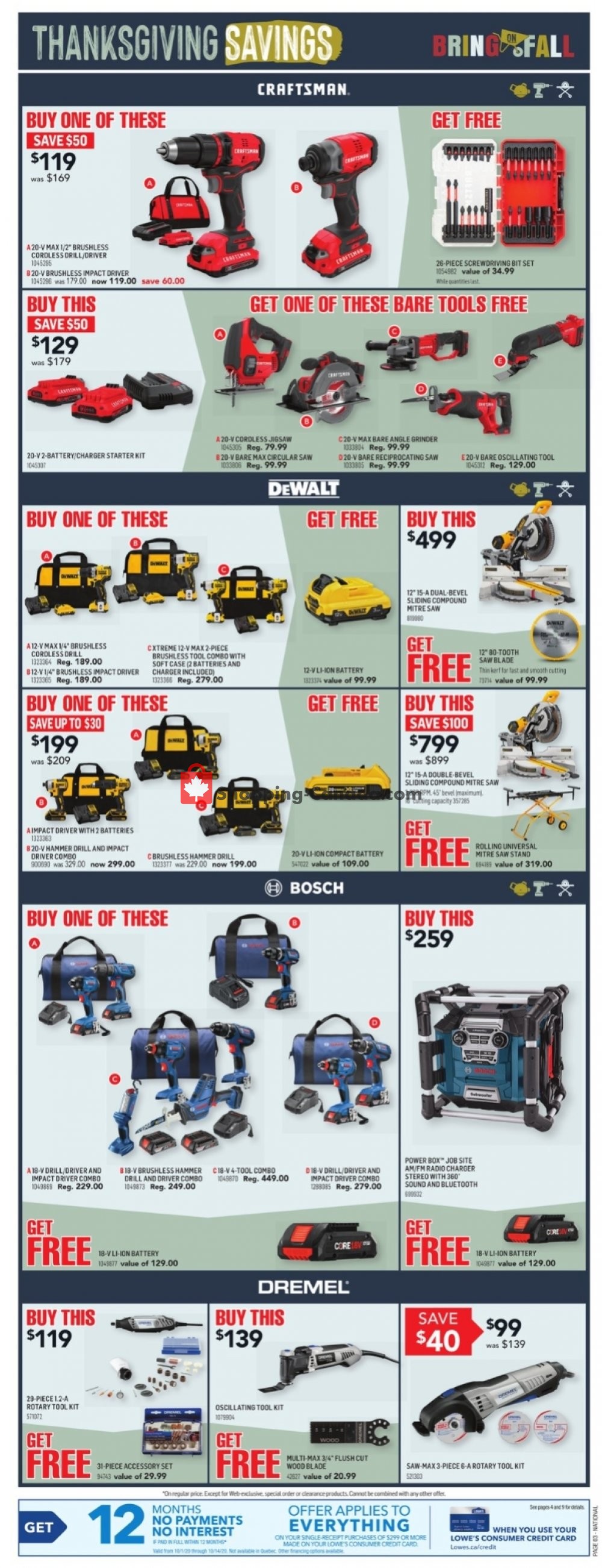 Lowe's flyer from Thursday October 8, 2020 to Wednesday October 14, 2020 - page 3