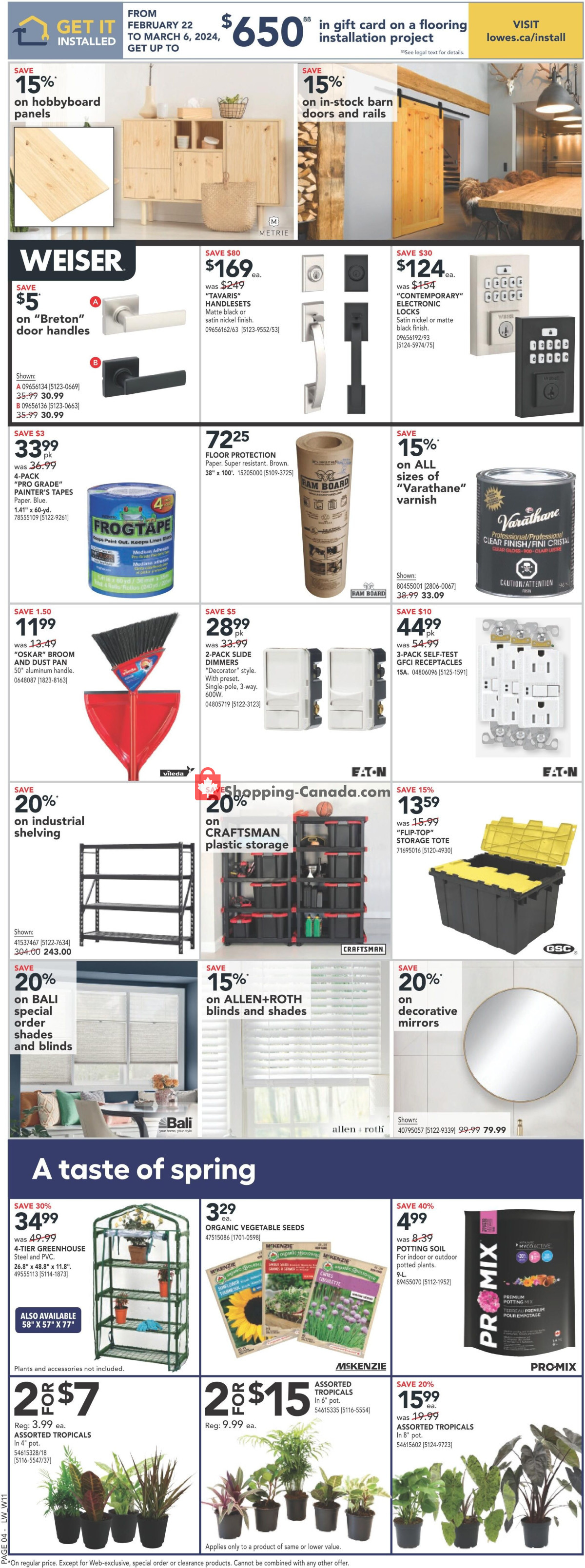 Lowe's flyer from Thursday February 22, 2024 to Wednesday March 6, 2024 - page 5